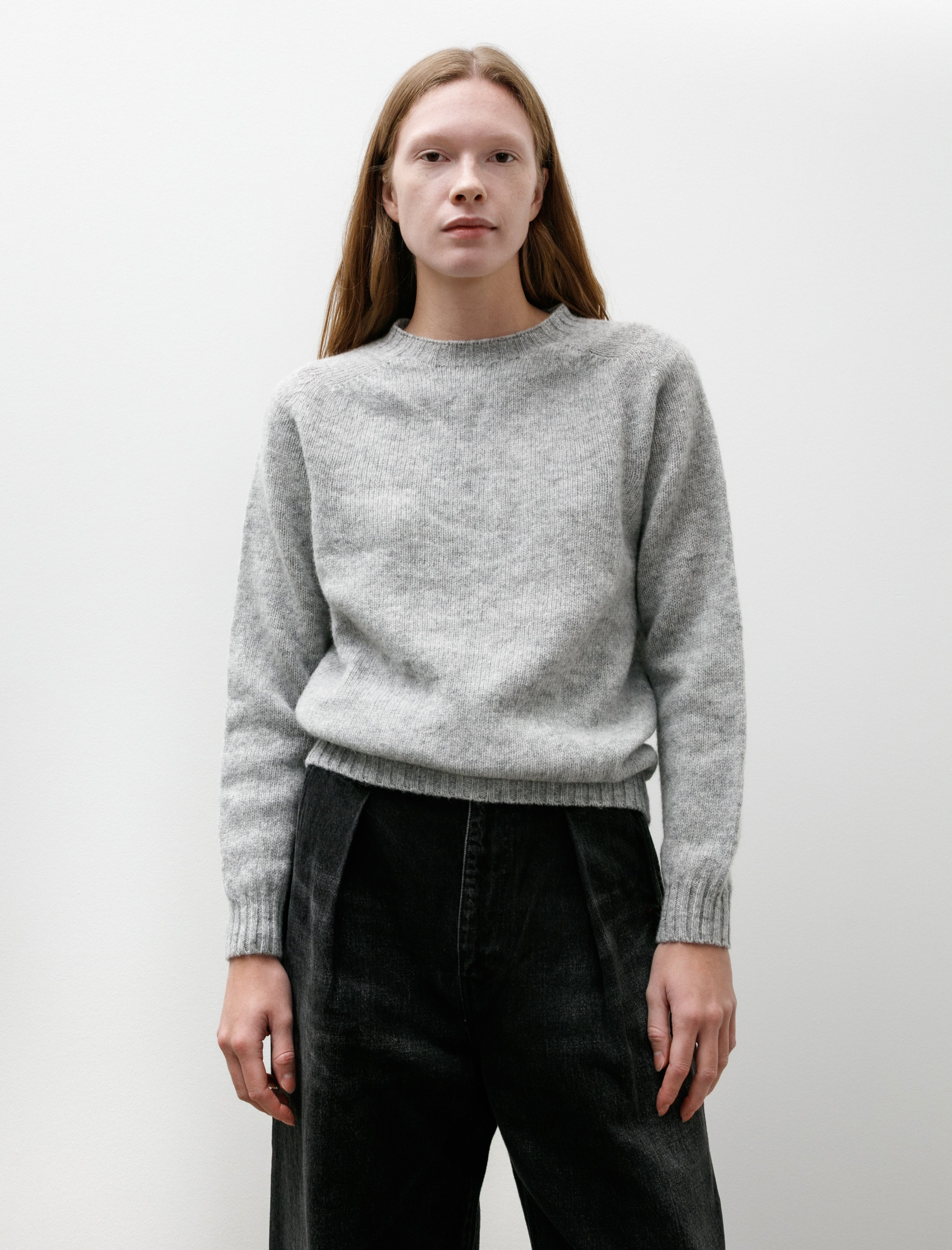 Neighbour Pure Wool Sweater Silver