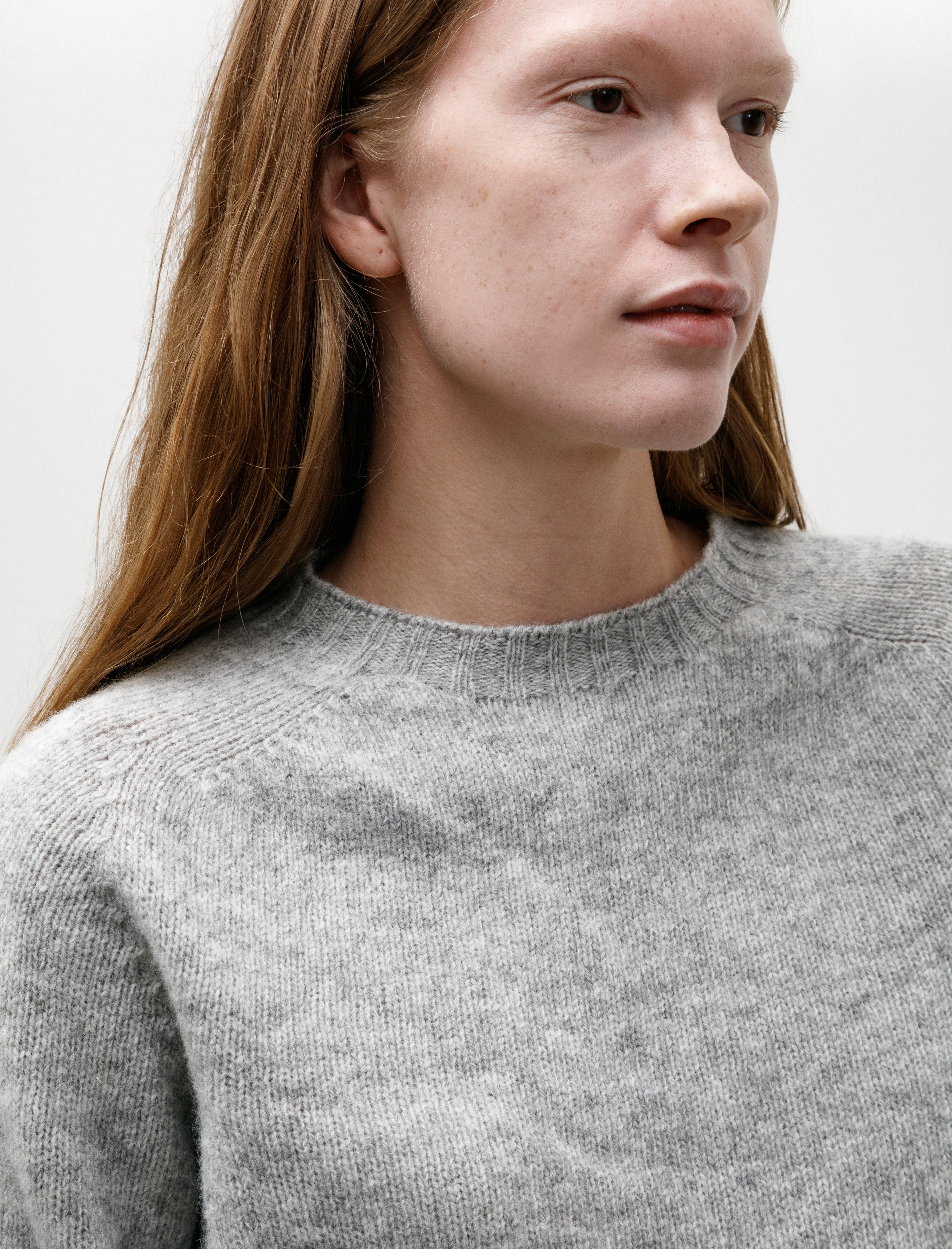 Neighbour Pure Wool Sweater Silver