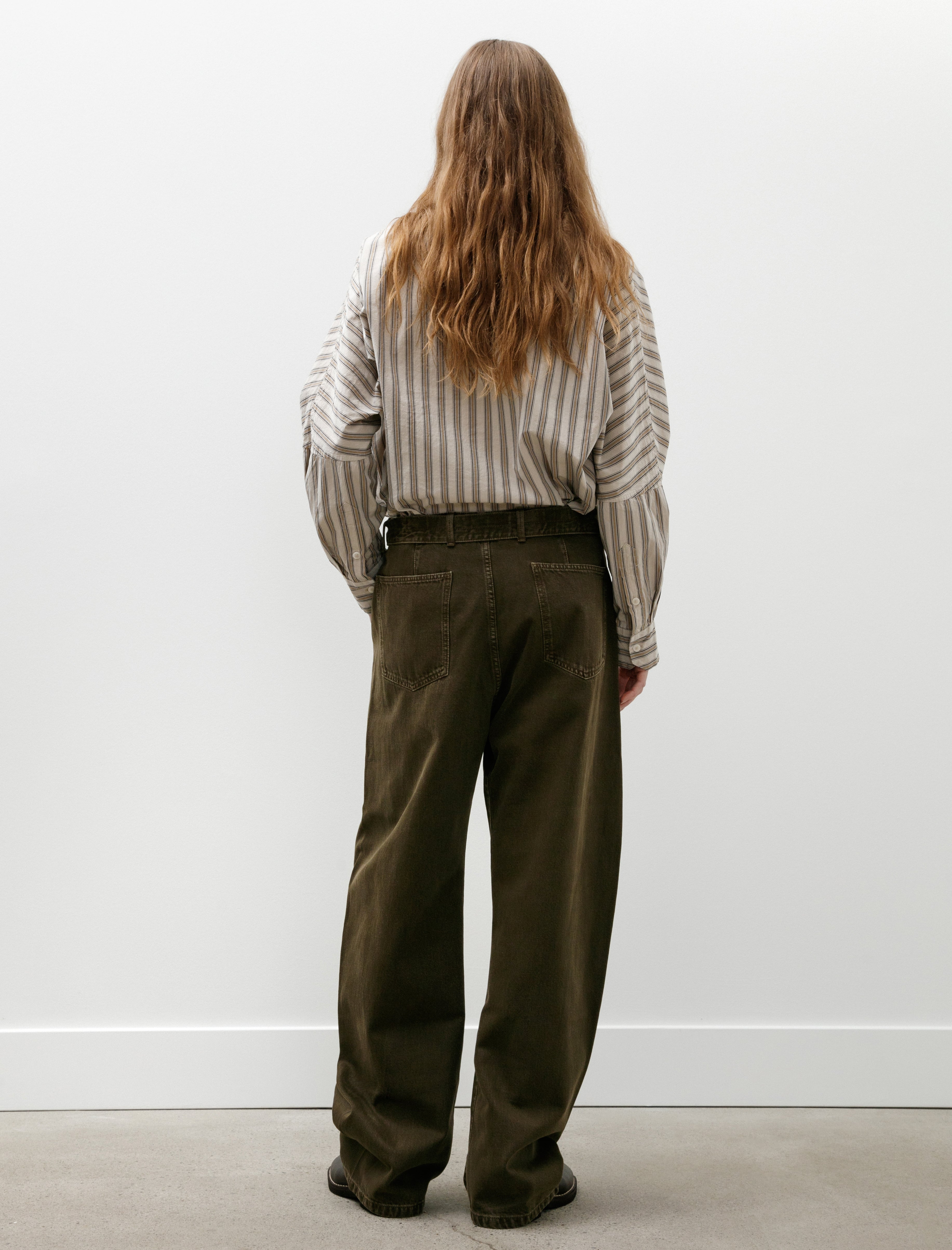 Lemaire Twisted Belted Pants Moss Green
