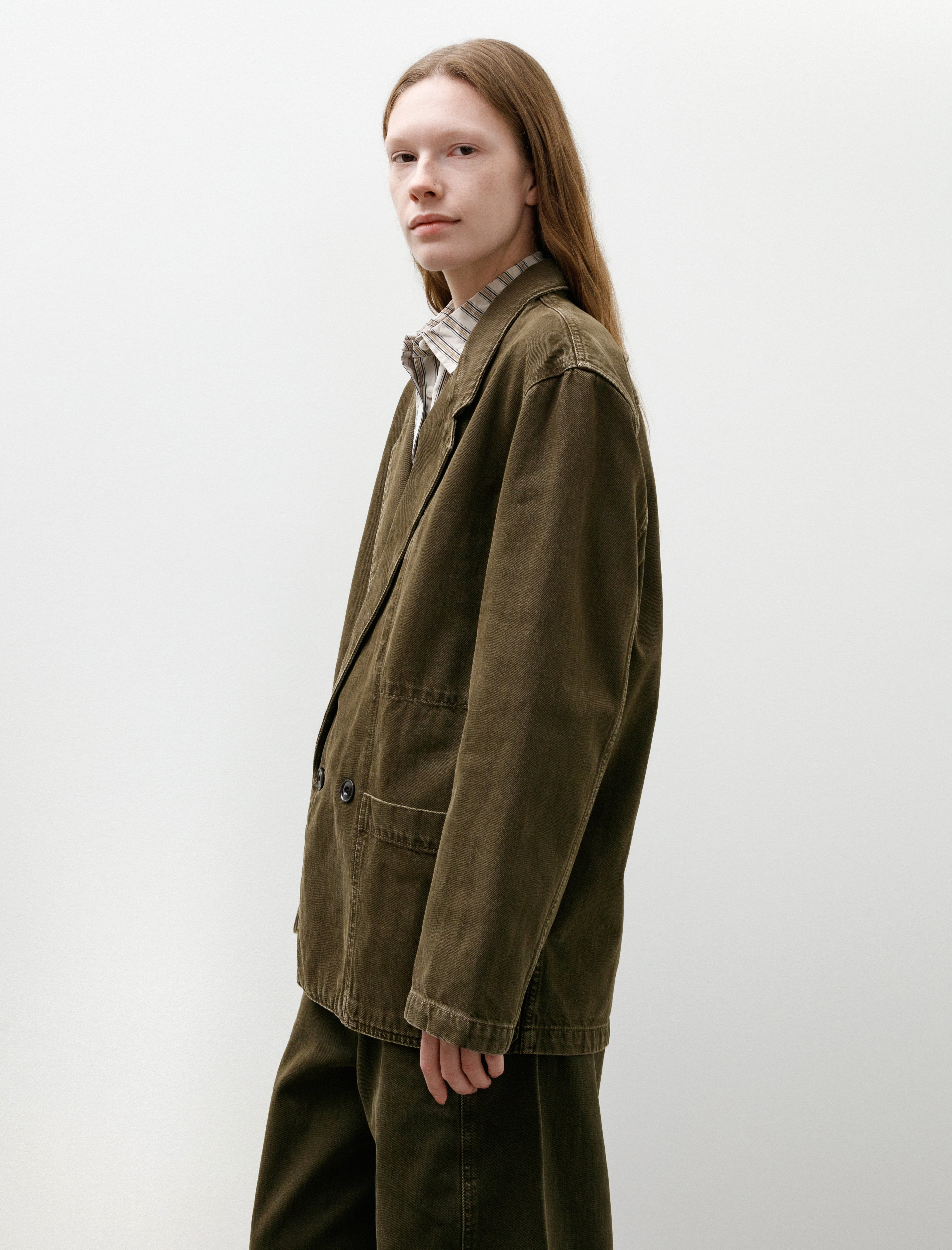 Lemaire Workwear Blazer Moss Green