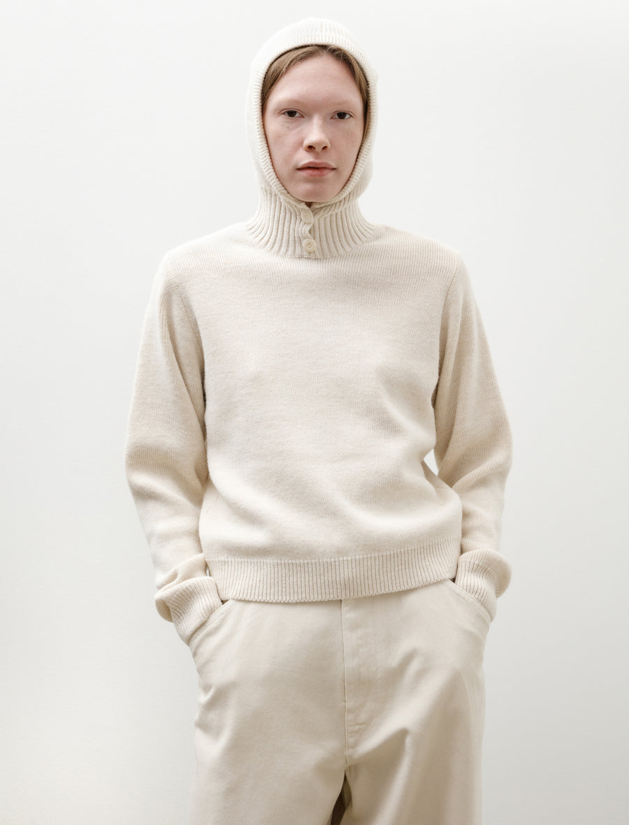 Sweater With Hood Light Cream - Image 5