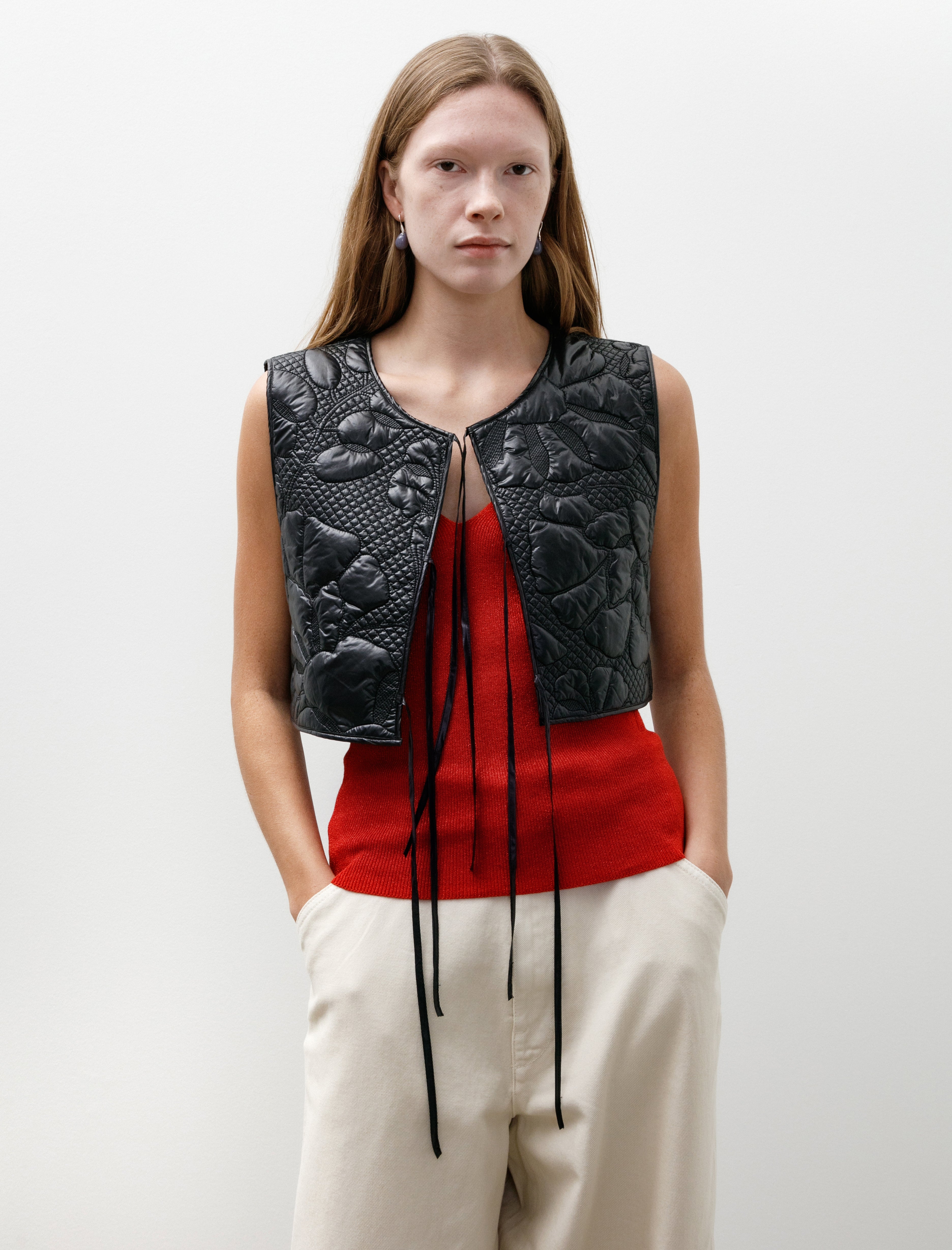 Cecilie Bahnsen Bowie Zip Coat Black