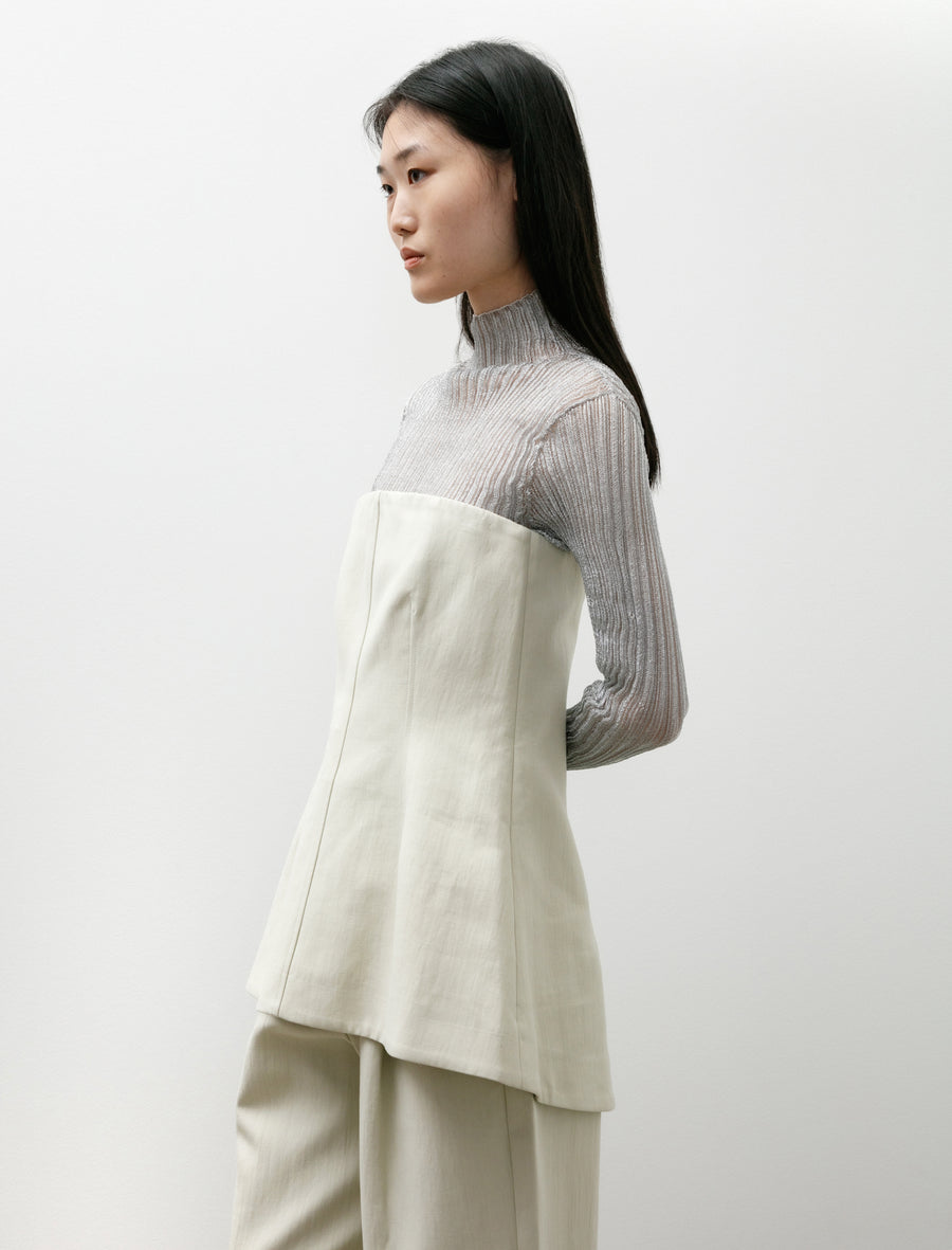 Arles Corset Top Dove - Image 2