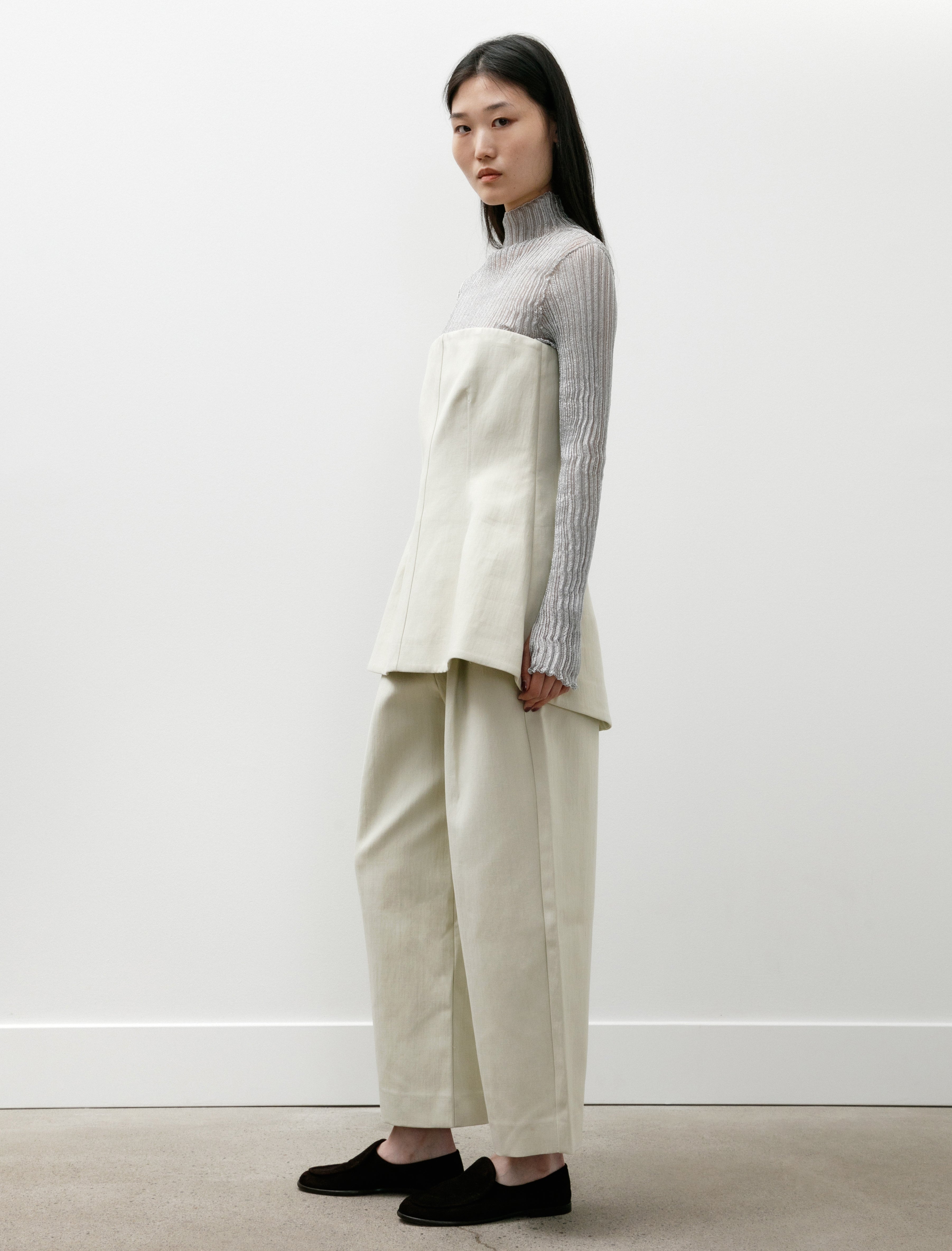 Studio Nicholson Fellini Pleated Pants Dove