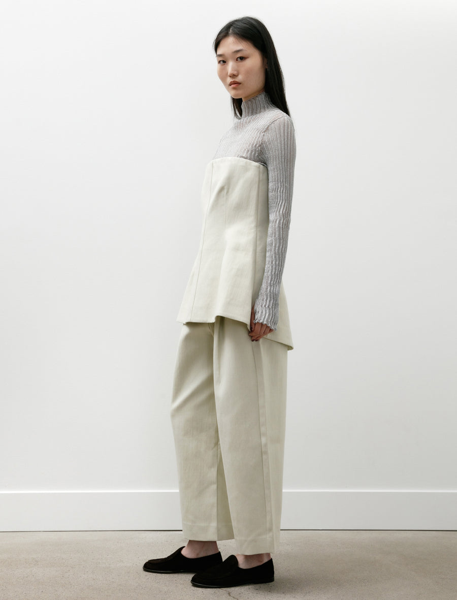 Fellini Pleated Pants Dove - Image 3