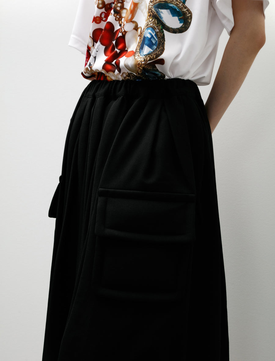 Cargo Pocket Skirt Black - Image 7
