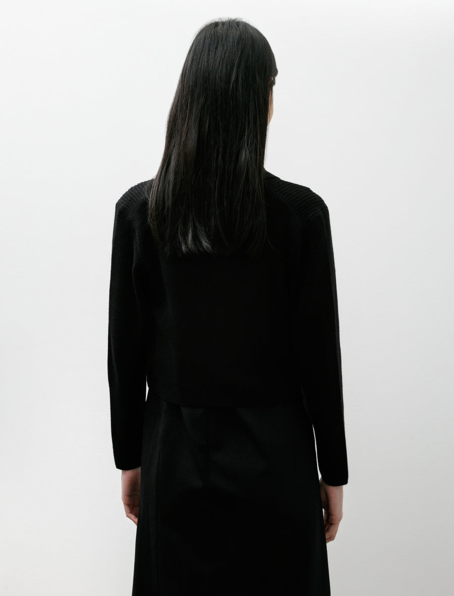 Silk Cashmere Rivulet Cropped Shirt Cardigan - Image 5