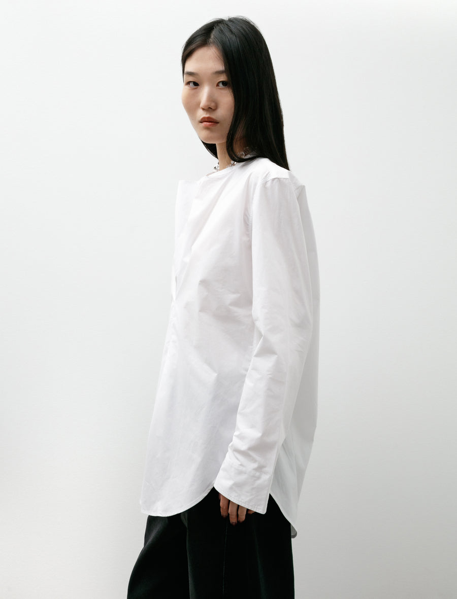 Pampa Inverted Pleat Top Washed Poplin White - Image 3