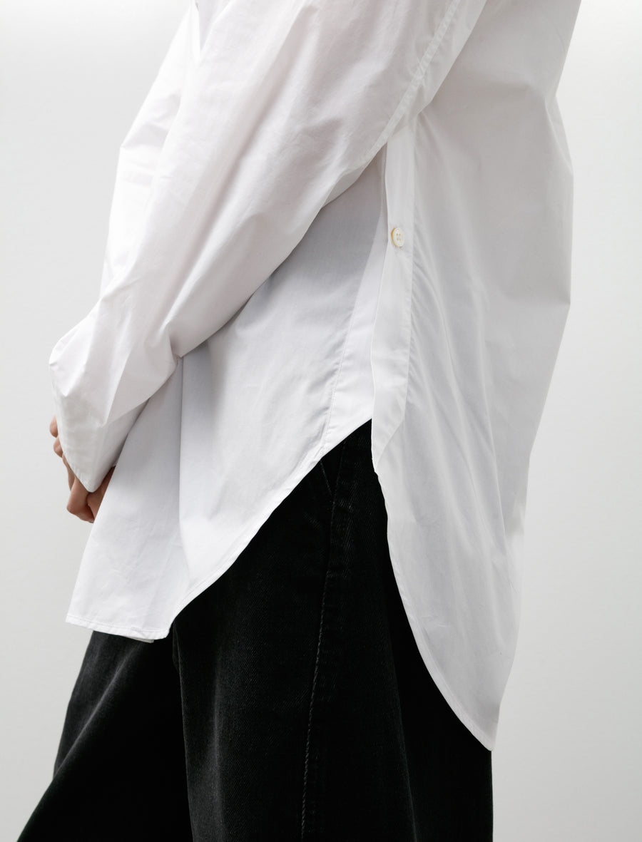 Pampa Inverted Pleat Top Washed Poplin White - Image 5