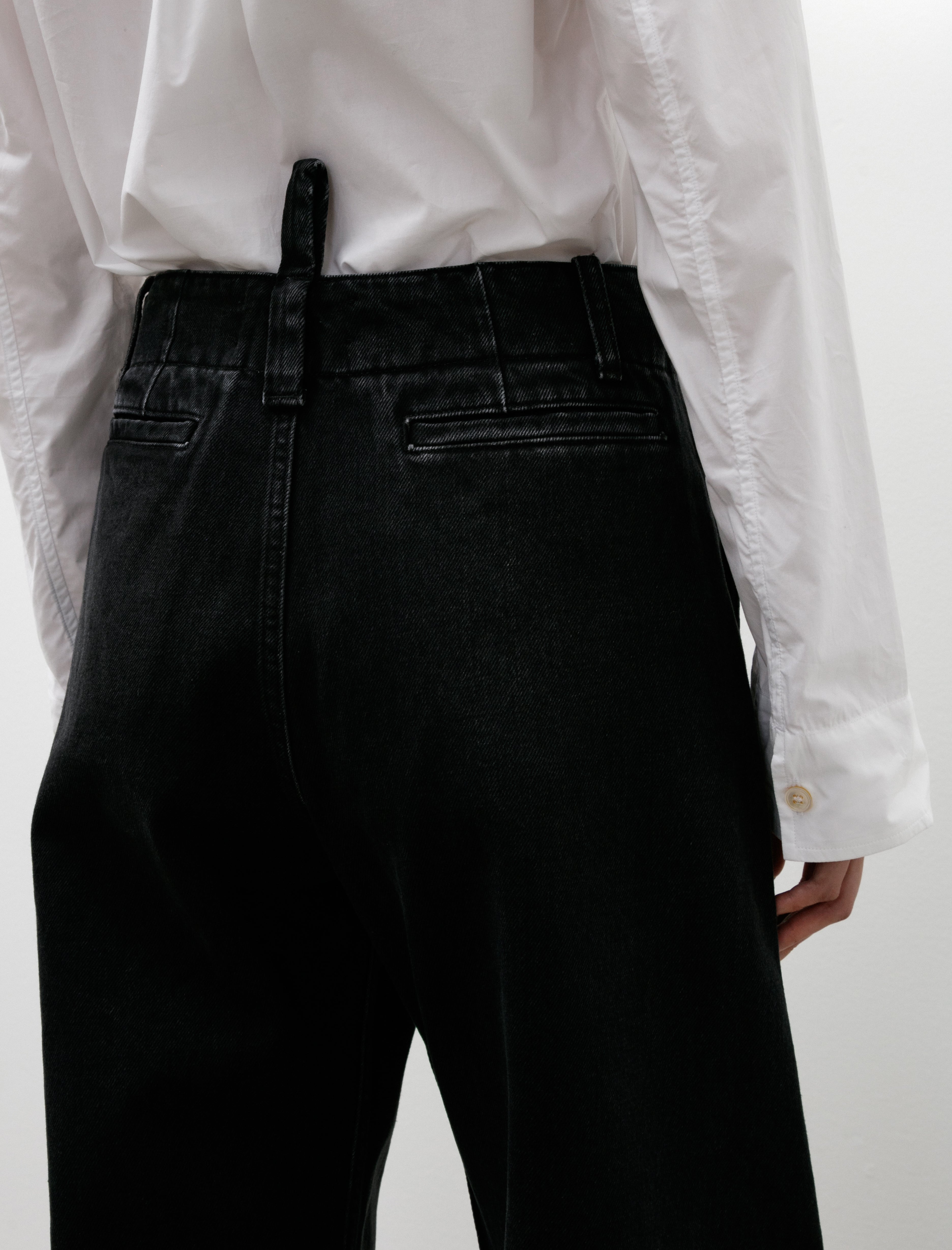 Studio Nicholson Akerman Rounded Denim Washed Black