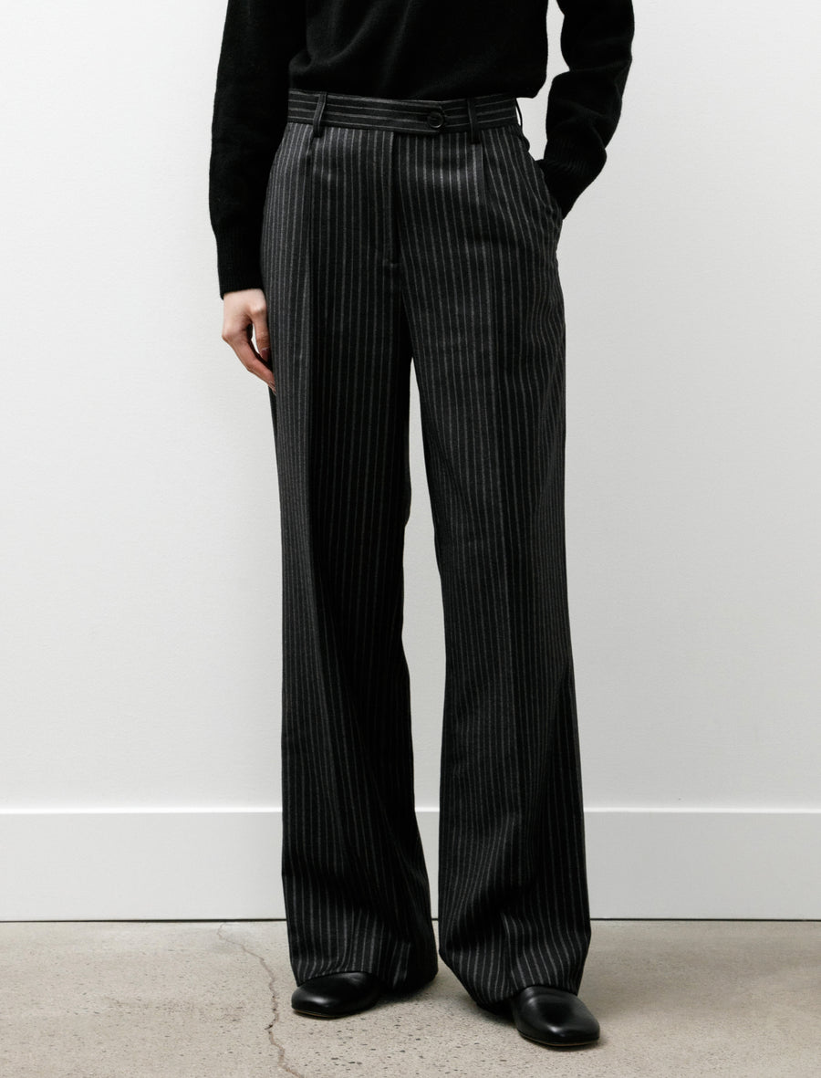 Primary Trousers Anthracite Multi Stripe Wool - Image 2