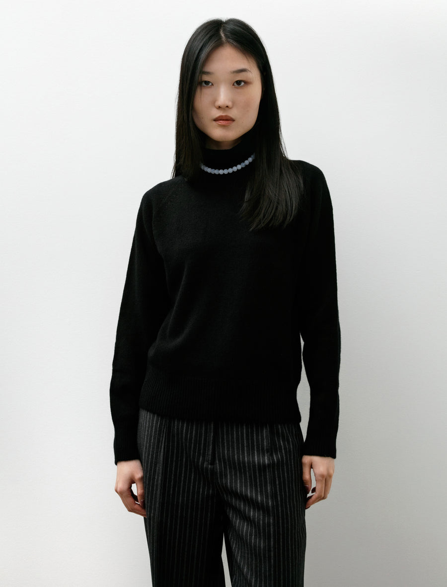 Funnel Neck Jumper Black - Image 1