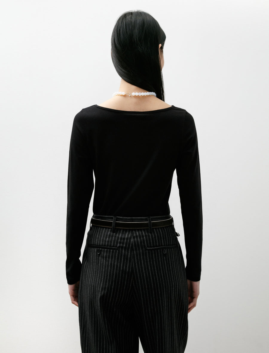 Slack Neck LS Top Black - Image 4