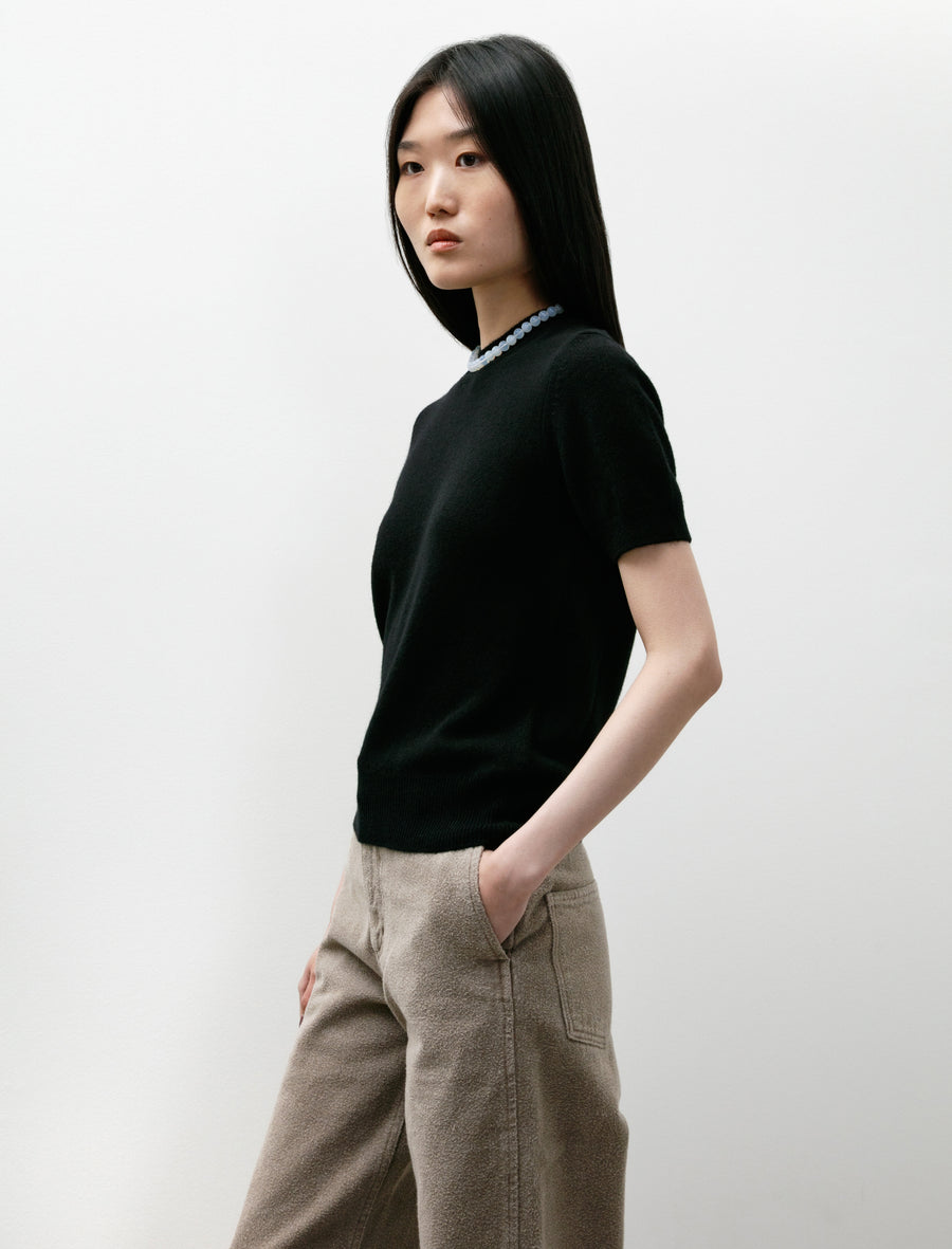 Cashmere T-Shirt Black - Image 3
