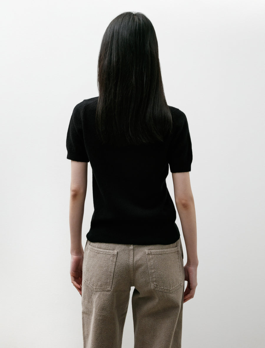 Cashmere T-Shirt Black - Image 4