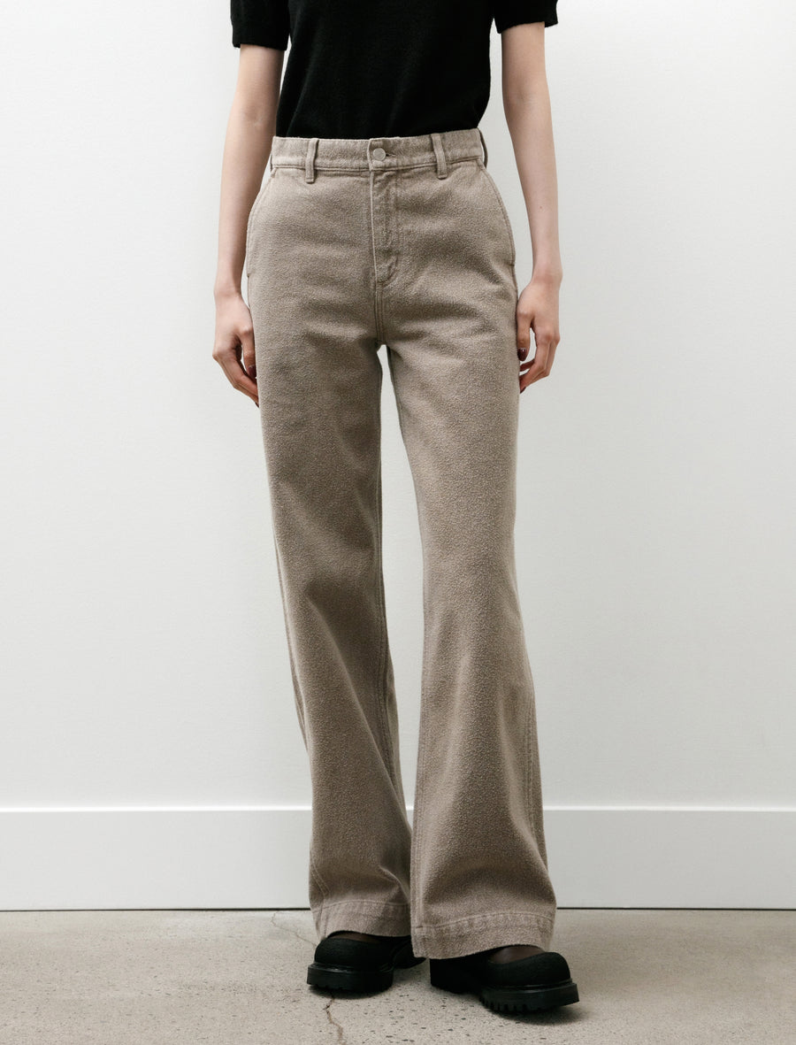 Womens Straight Cut Jeans Brushed Mudstone - Image 2