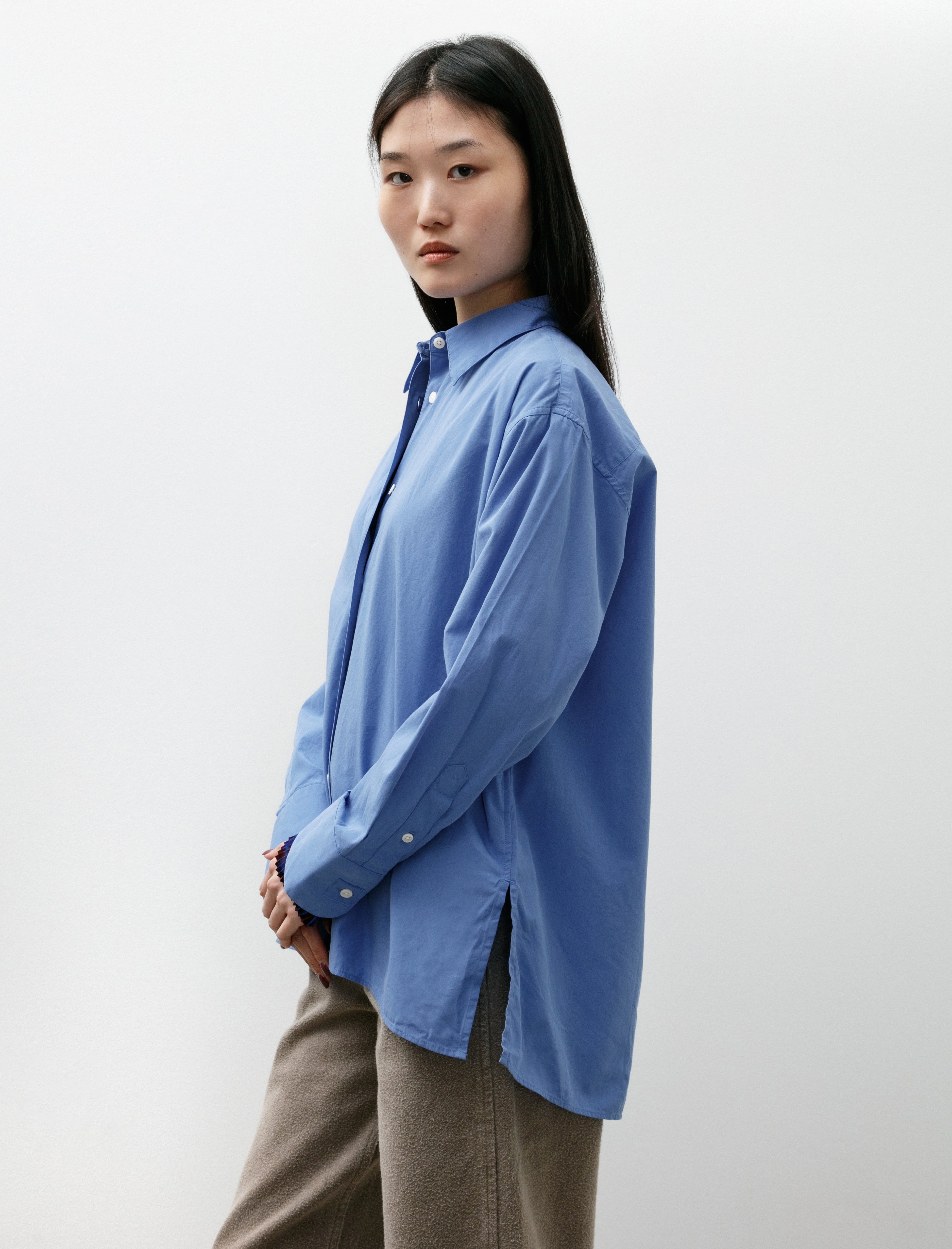 mfpen Irregular Shirt Desktop Blue