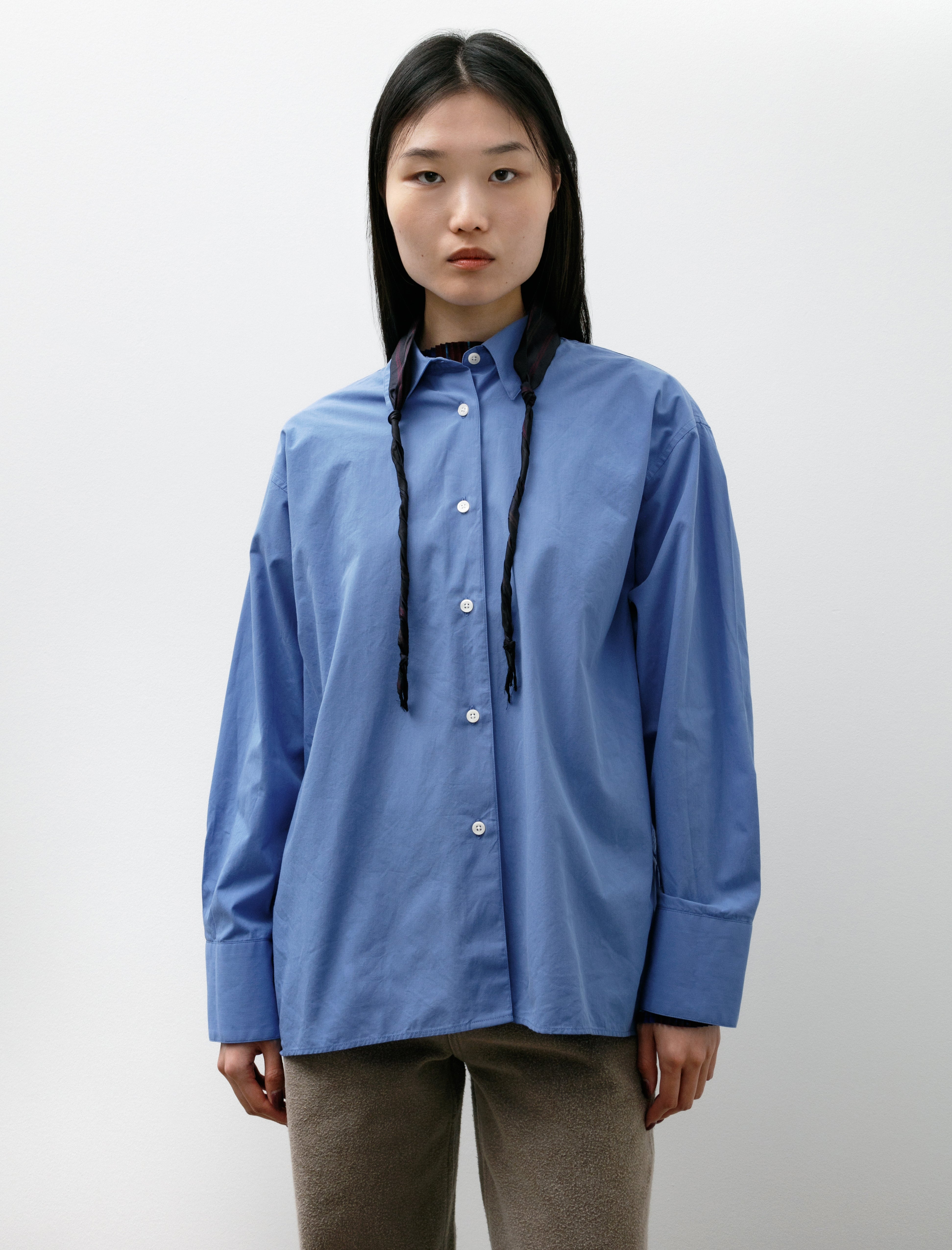 Our Legacy Twisted Tie Dim Blue Stripe