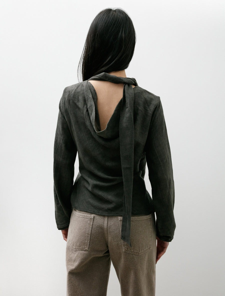 Virtuous Blouse Dark Cloud Sparse Cotton Wool - Image 4