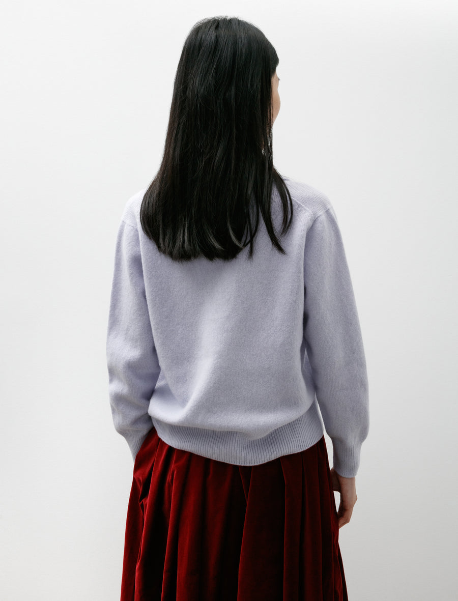 Lambswool Polo Ice Blue - Image 4