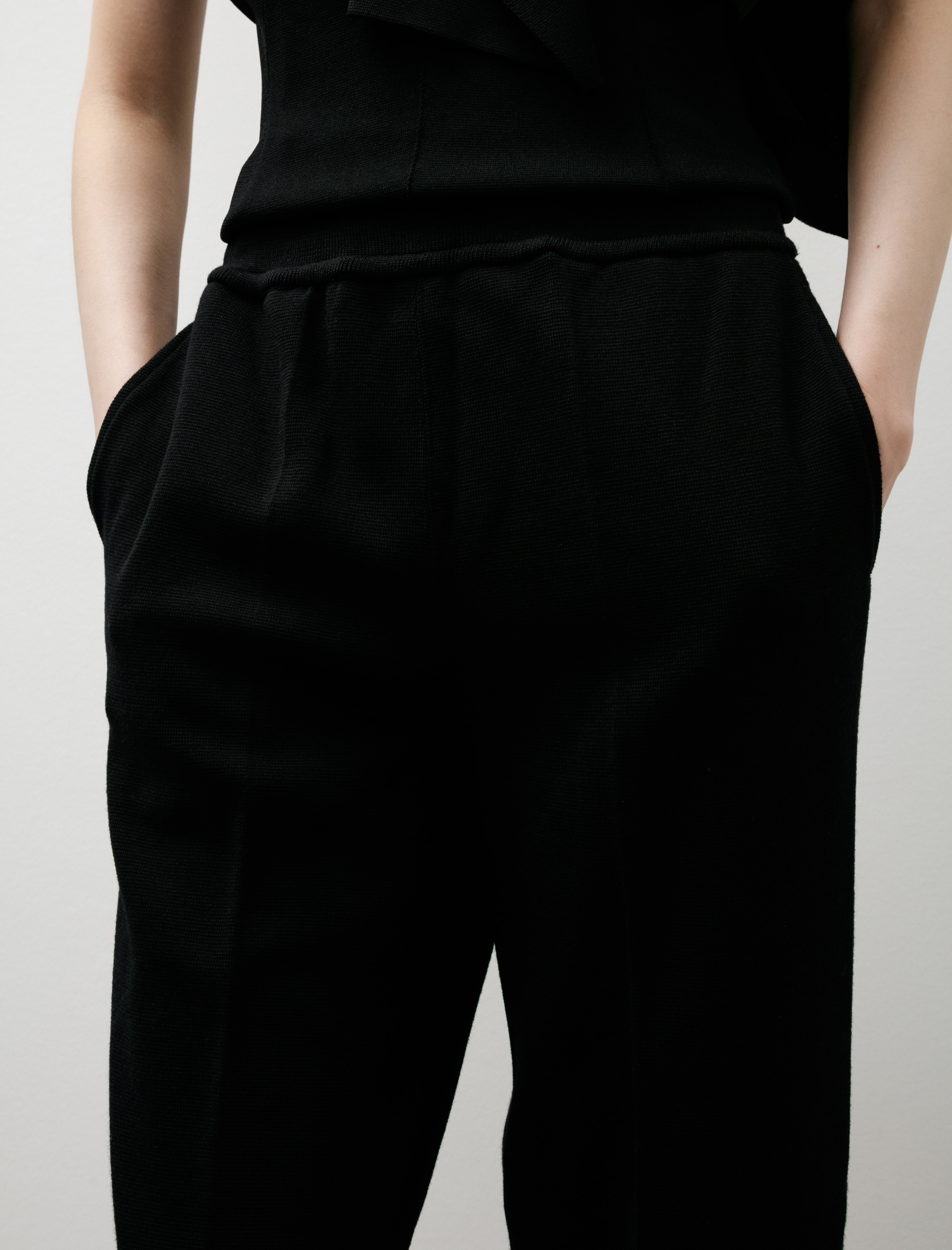 CFCL TW Milan Semi Wide Pants Black