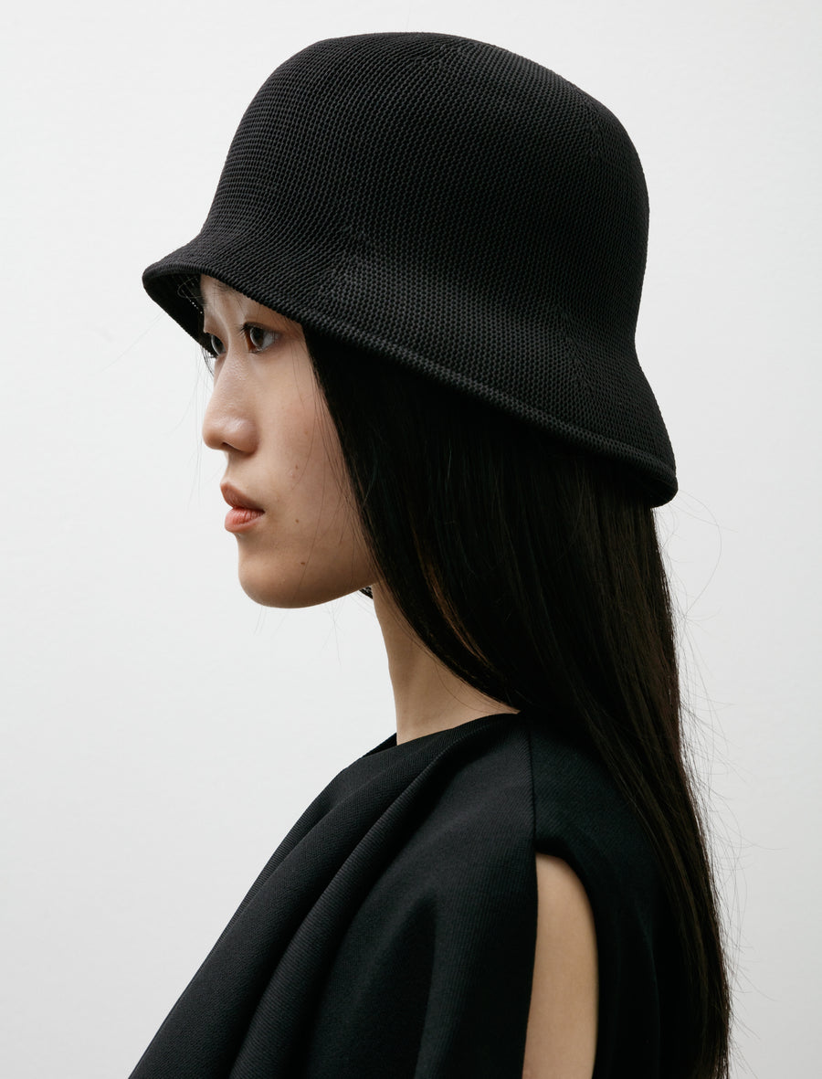 Mesh Asymmetric Hat Black - Image 2