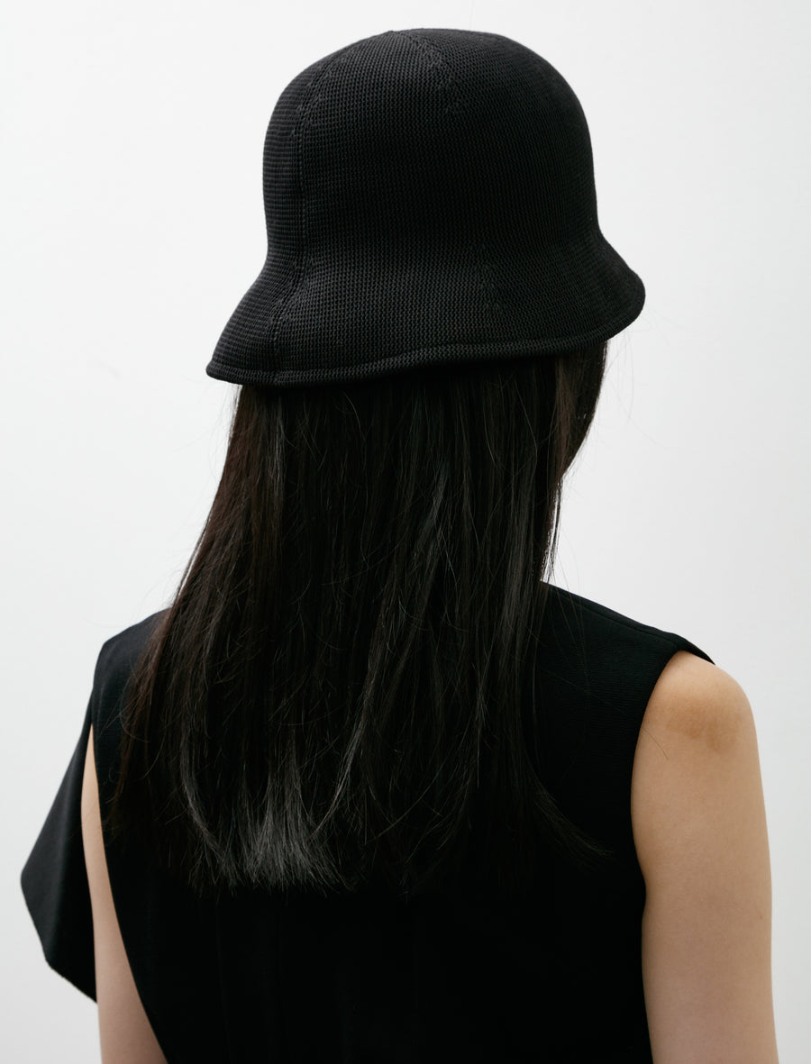 Mesh Asymmetric Hat Black - Image 3