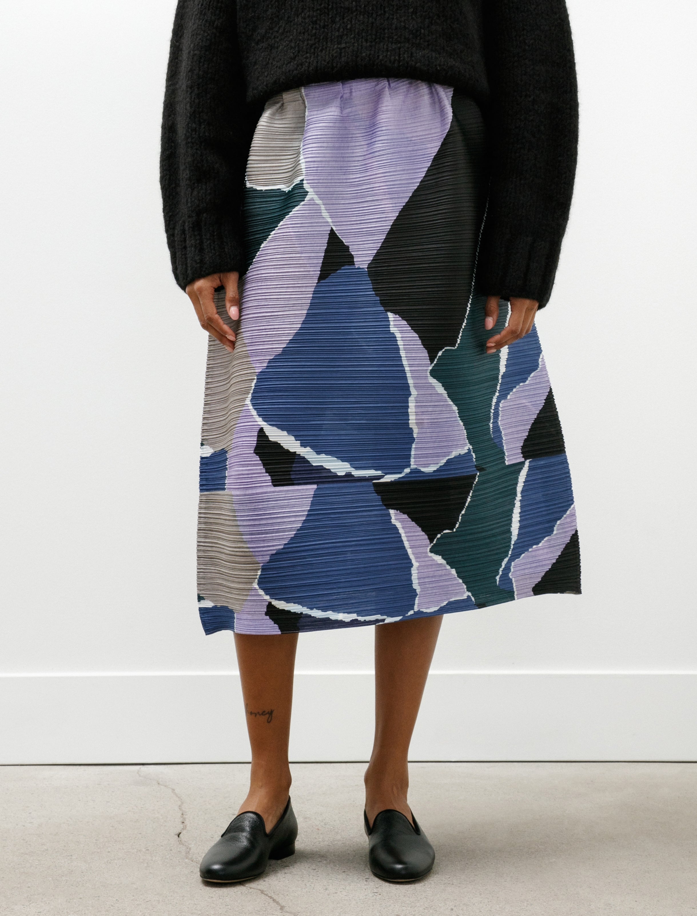 Pleats Please by Issey Miyake Surprise! Skirt Purple
