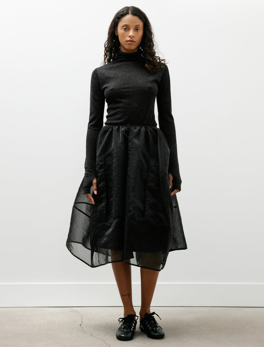 Fosia Skirt Liquid Myrtia Black - Image 1