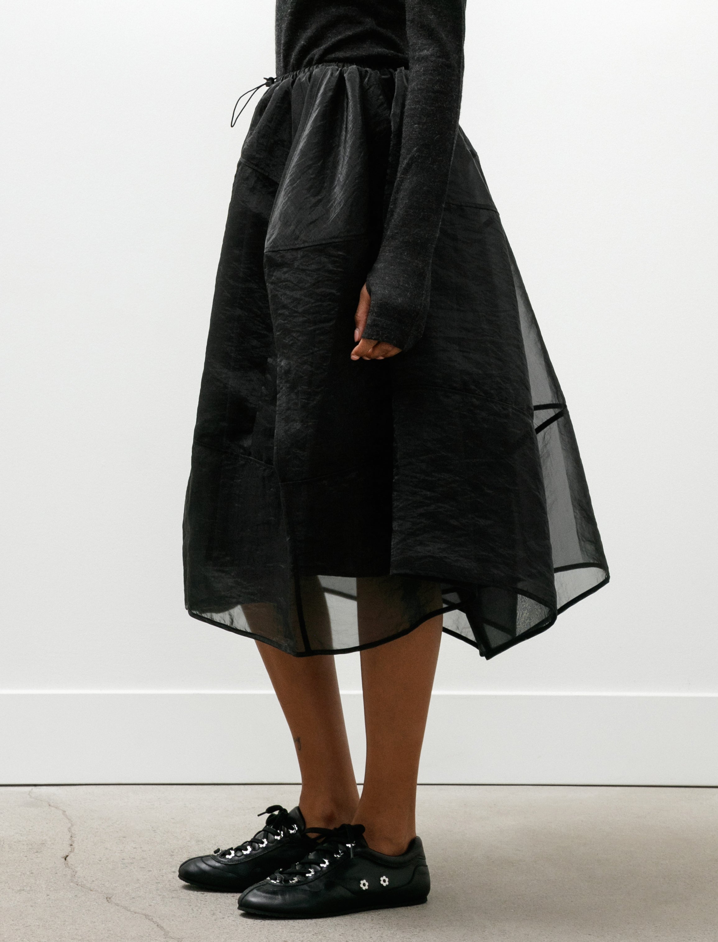 Cecilie Bahnsen Fosia Skirt Liquid Myrtia Black
