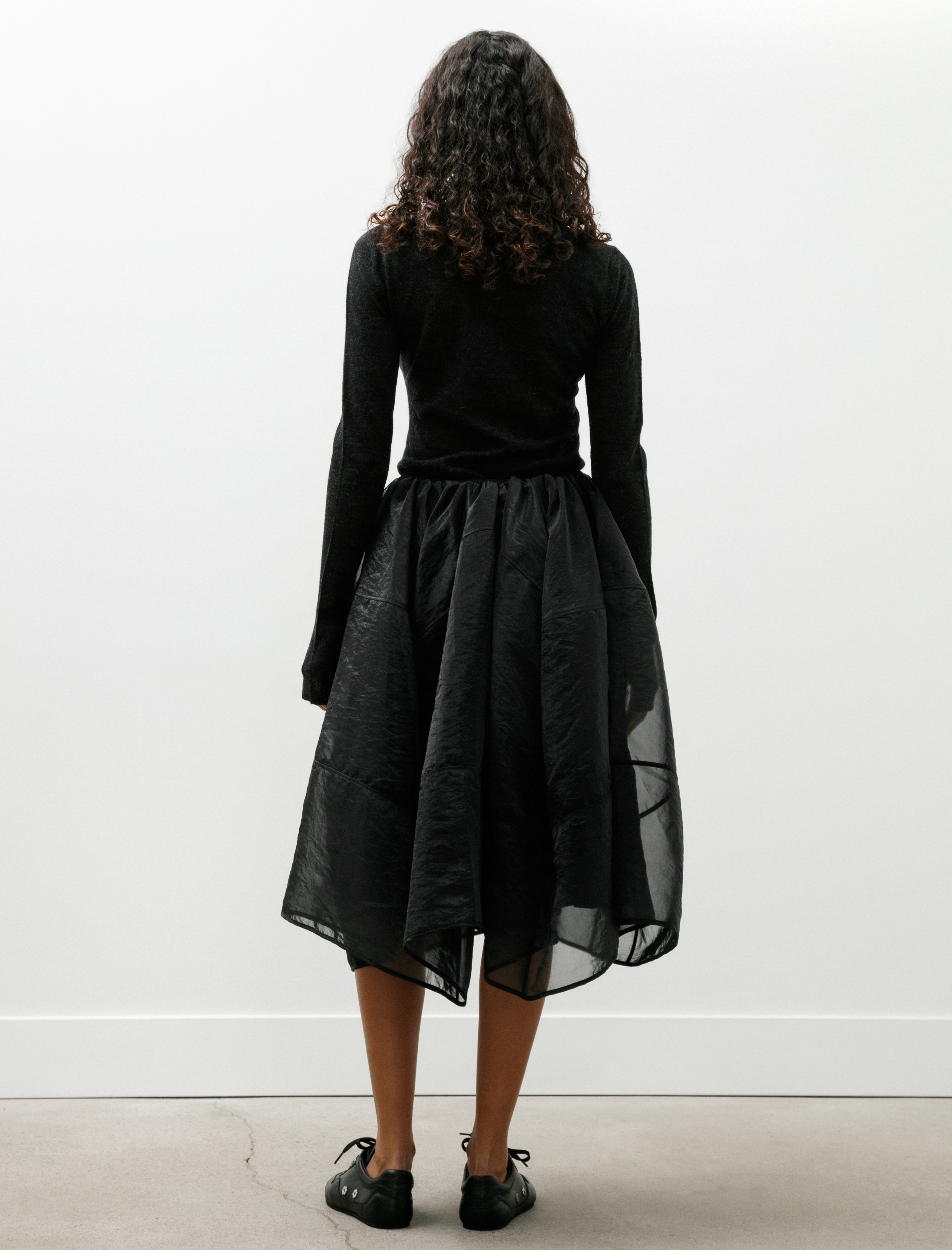 Cecilie Bahnsen Fosia Skirt Liquid Myrtia Black