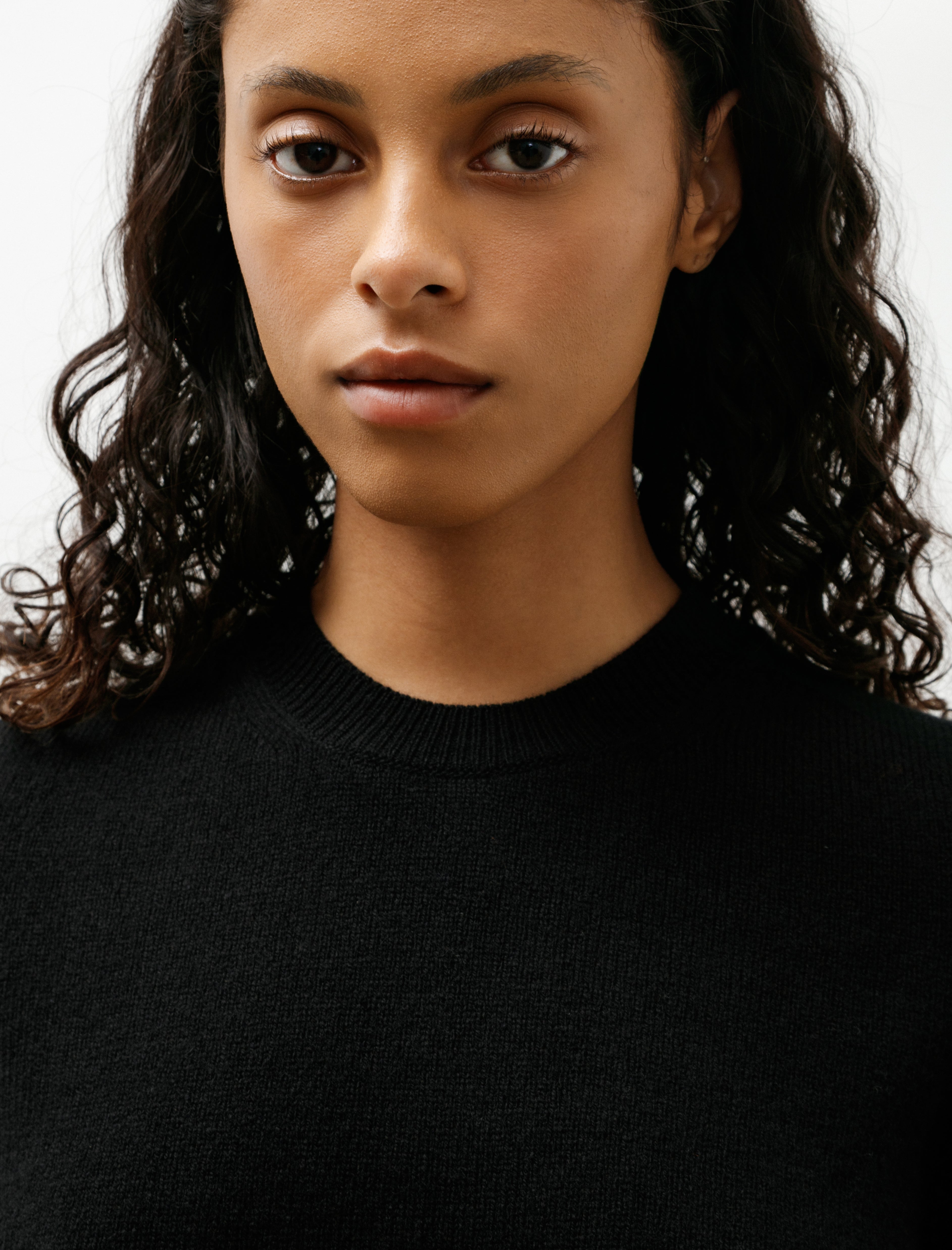 & Daughter Sligo Shrunken Crewneck Black