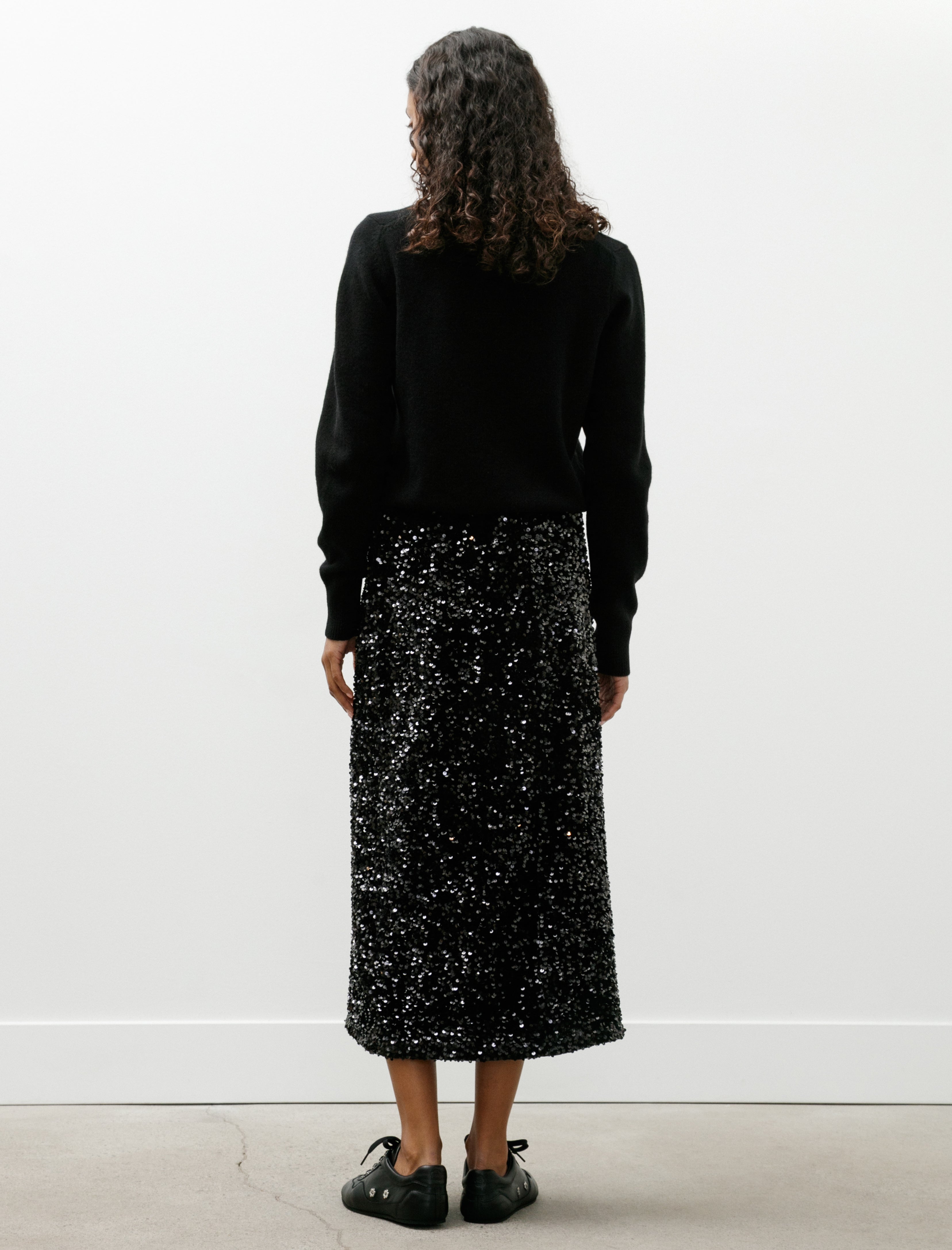 Eleph Penny Skirt Black Shine