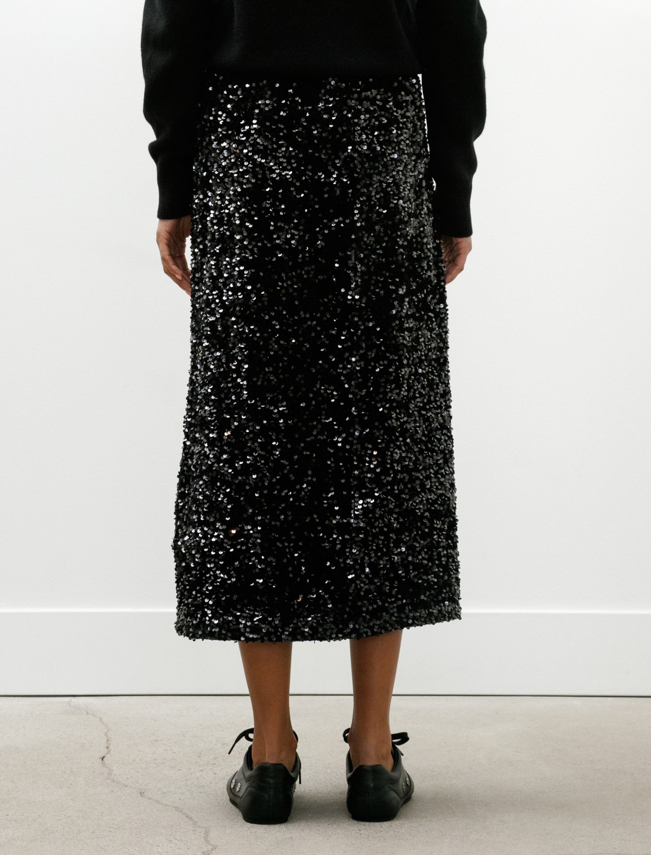 Eleph Penny Skirt Black Shine