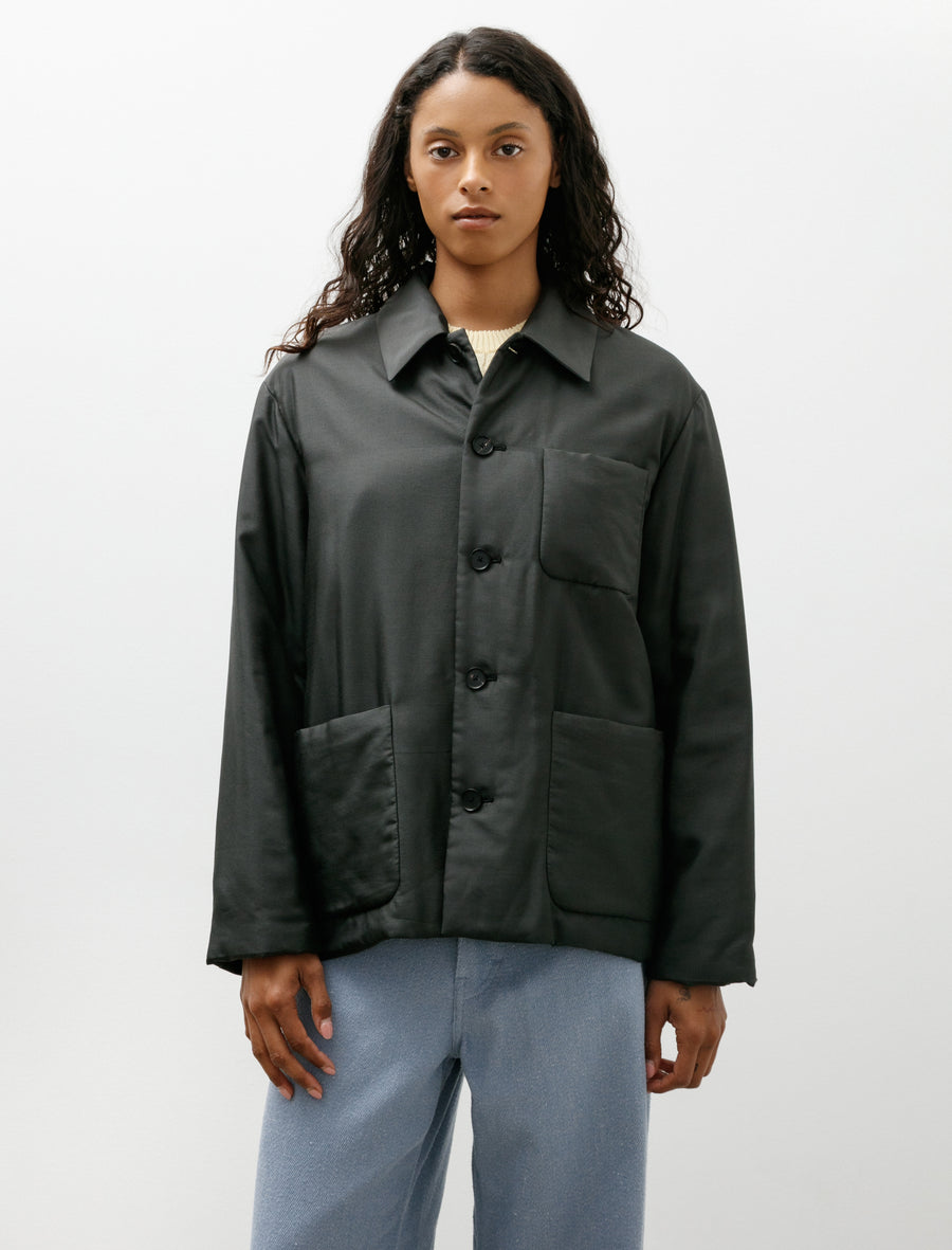 Light Silk Padded Blouson Ink Black - Image 4