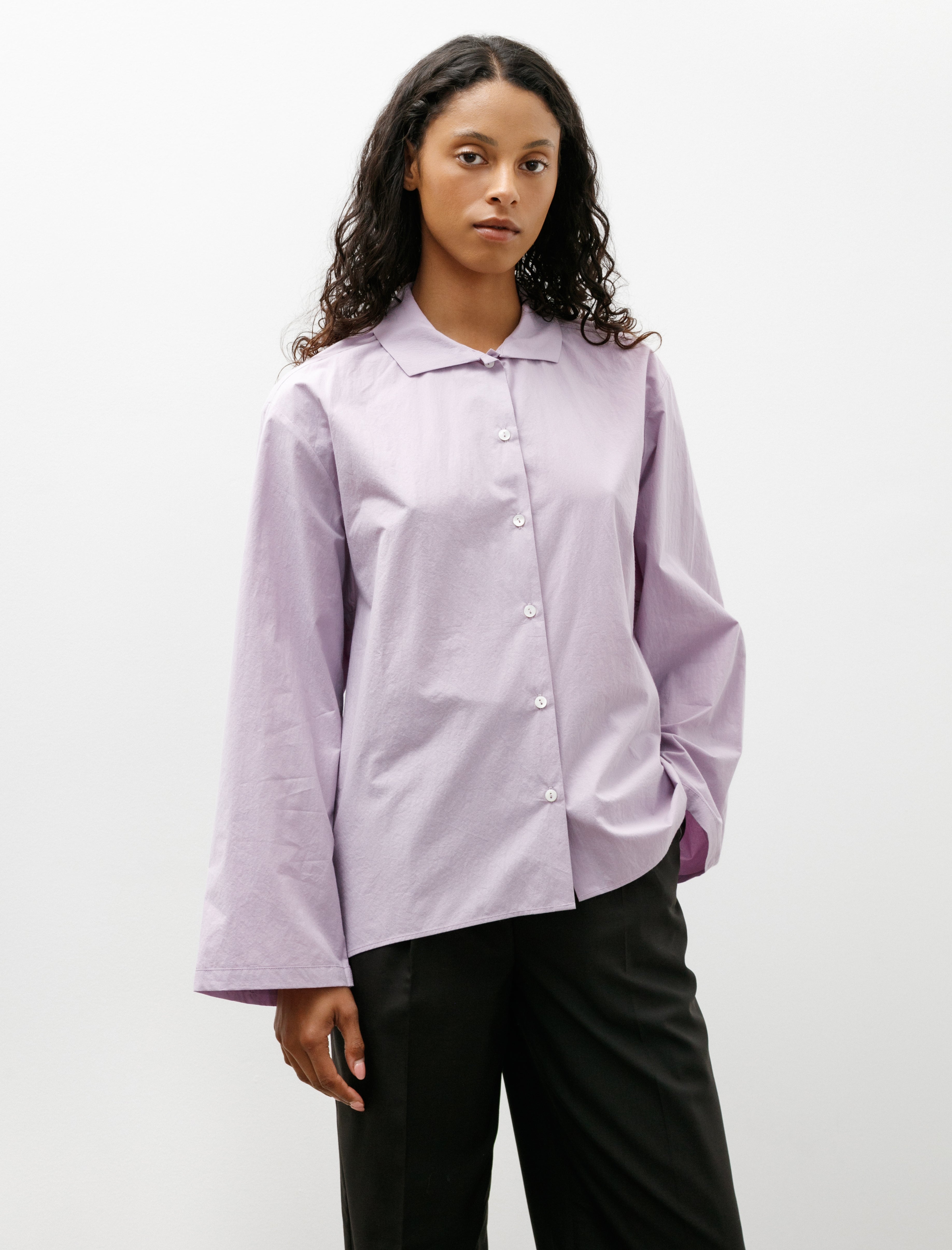 Eleph Egg Blouse Purple Cotton