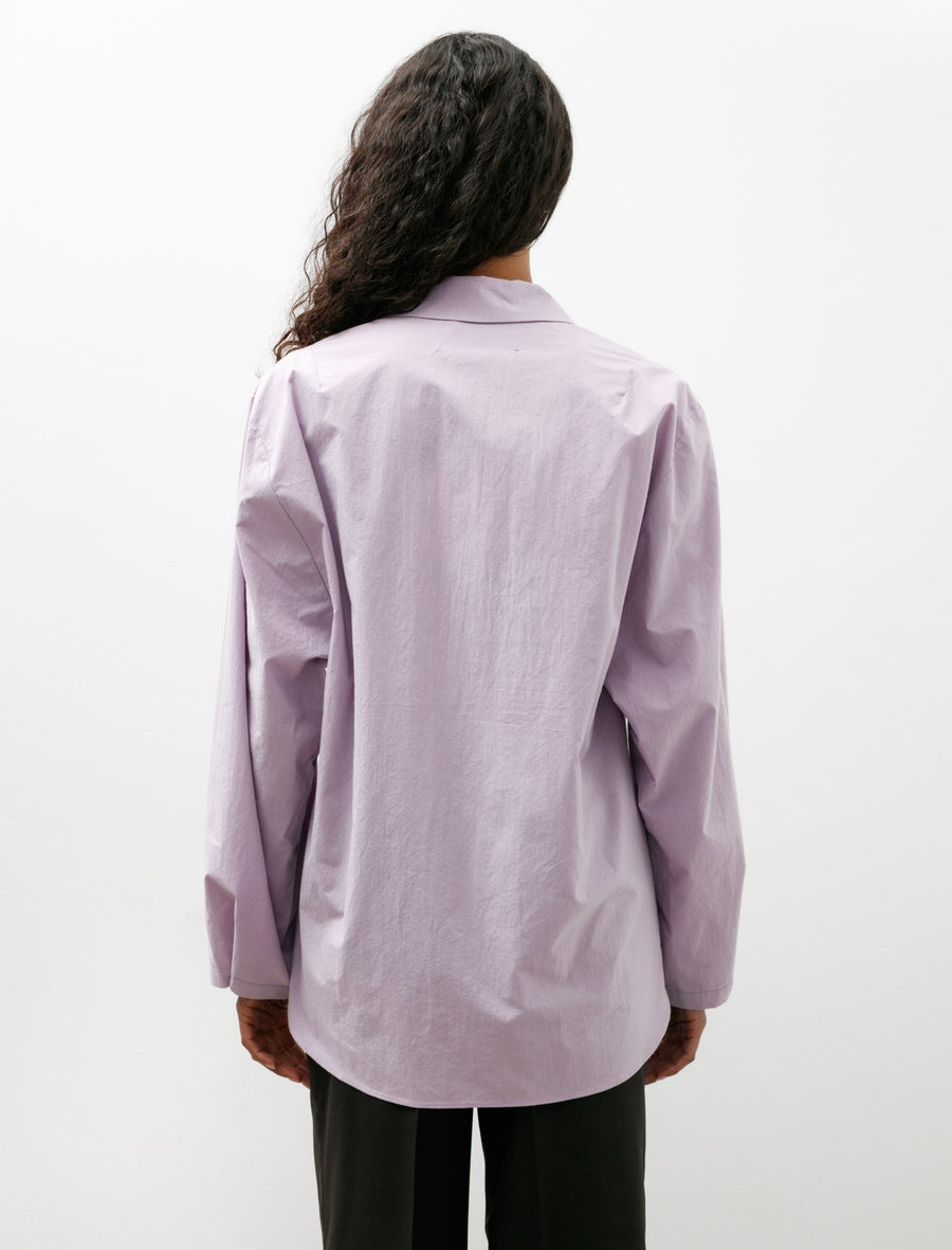 Egg Blouse Purple Cotton - Image 2