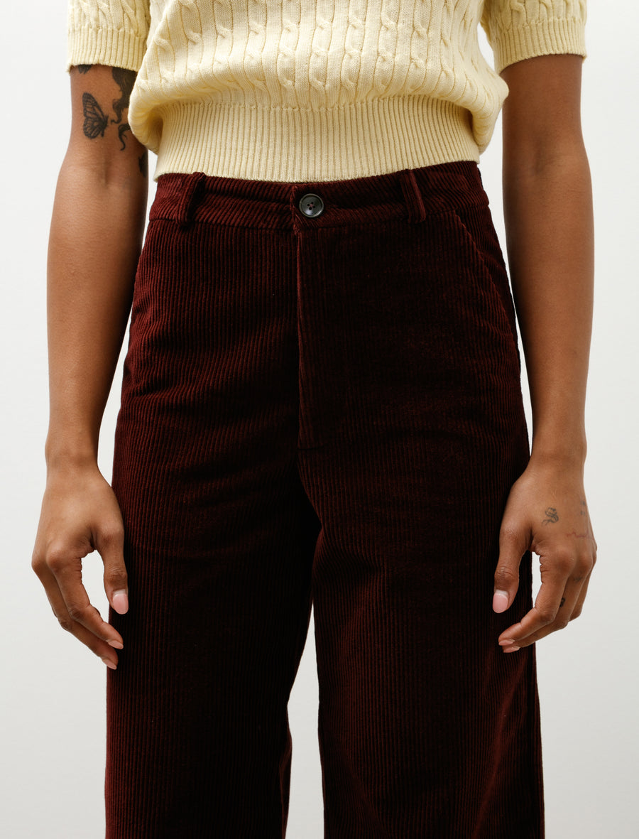 Nijn Pants Burgundy Cord - Image 7