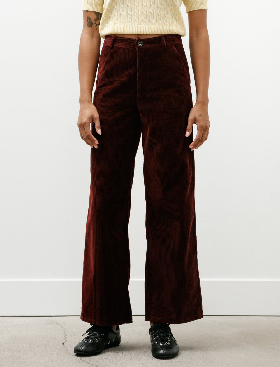 Nijn Pants Burgundy Cord - Image 4