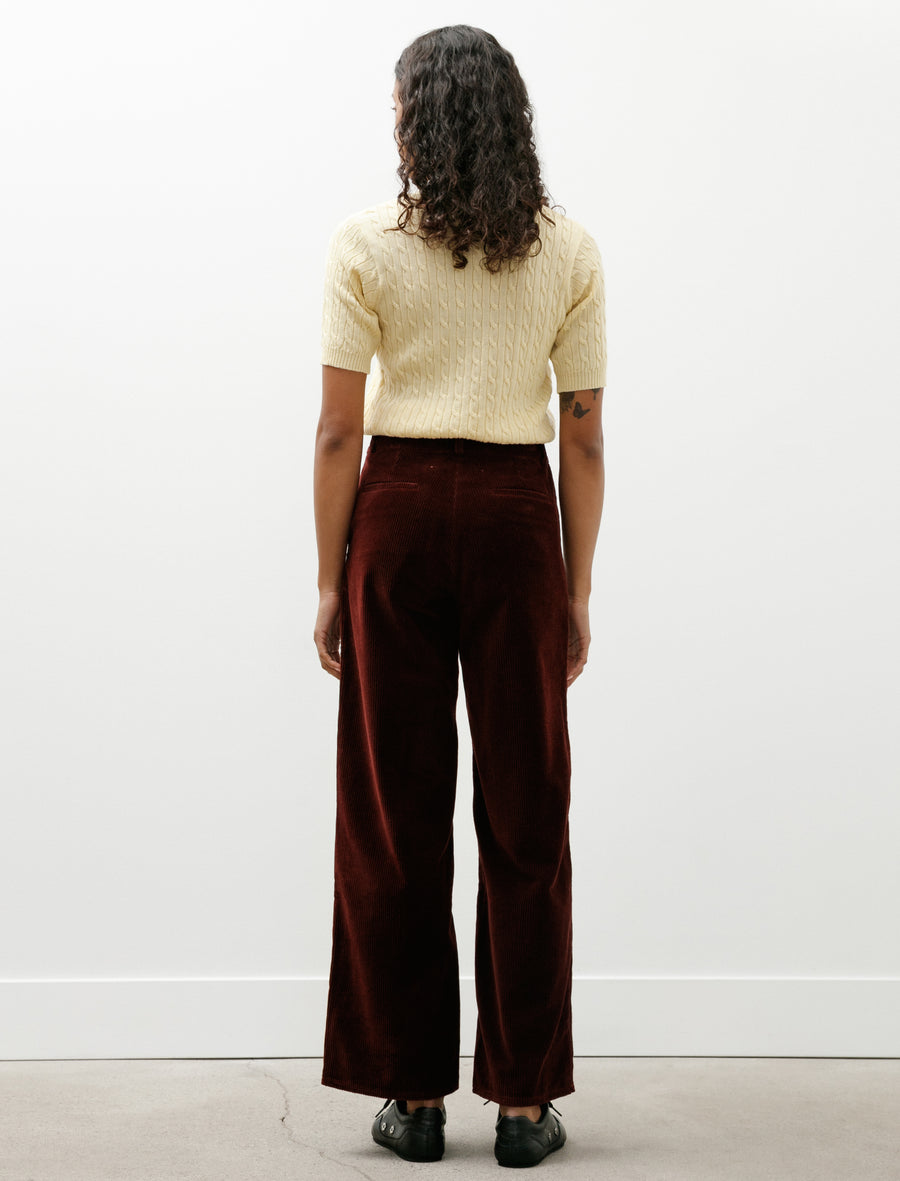 Nijn Pants Burgundy Cord - Image 2