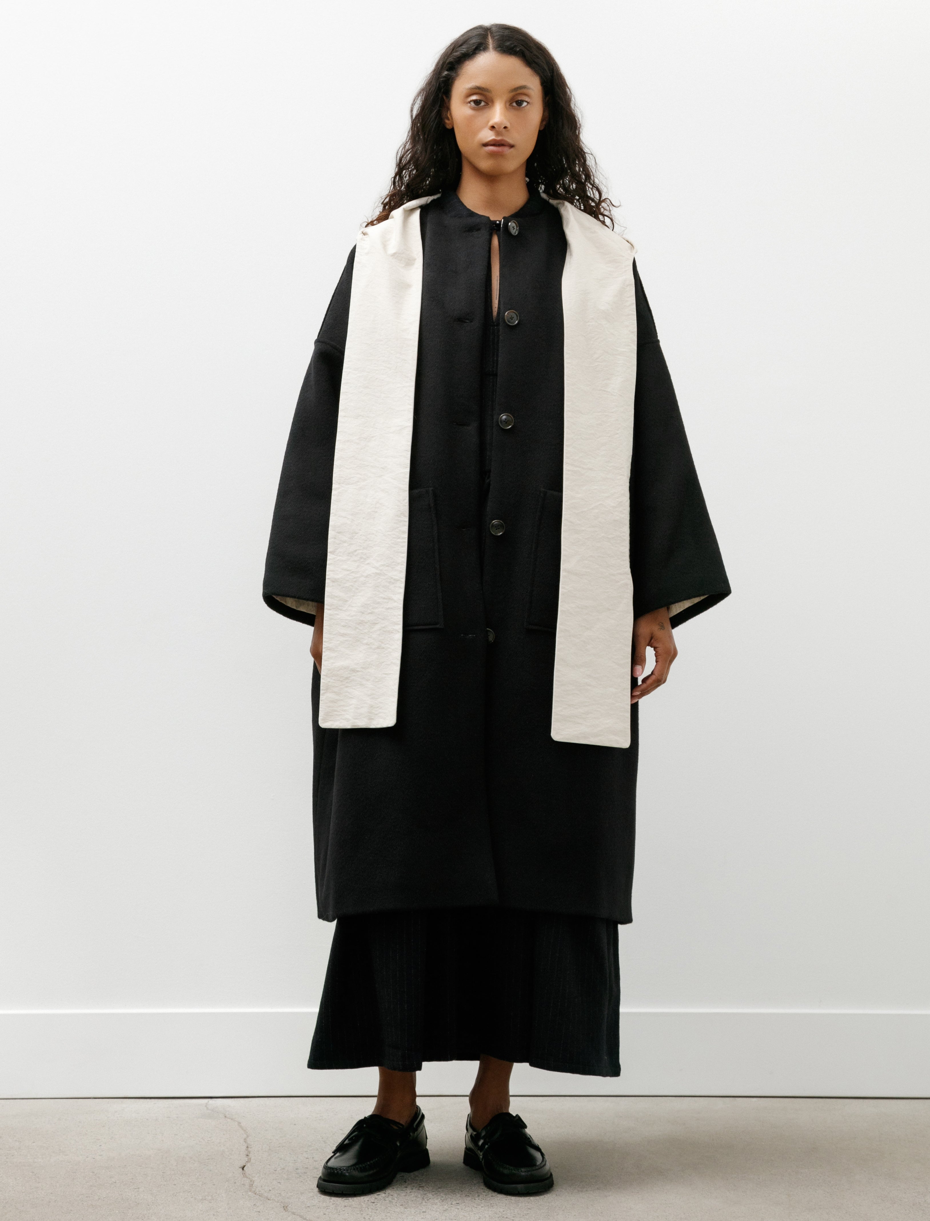 Eleph Fien Coat Long Black