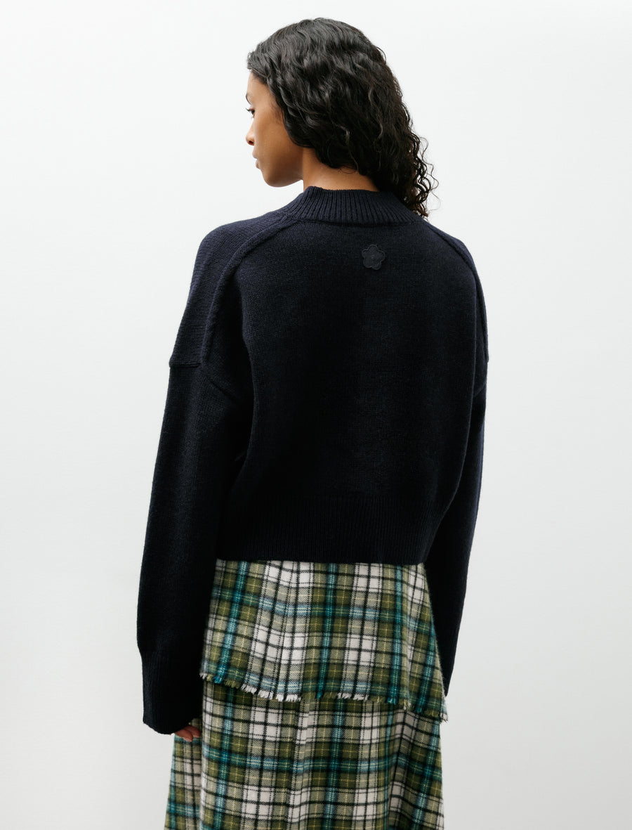 Fenne Jumper Winter Lambswool Navy - Image 2