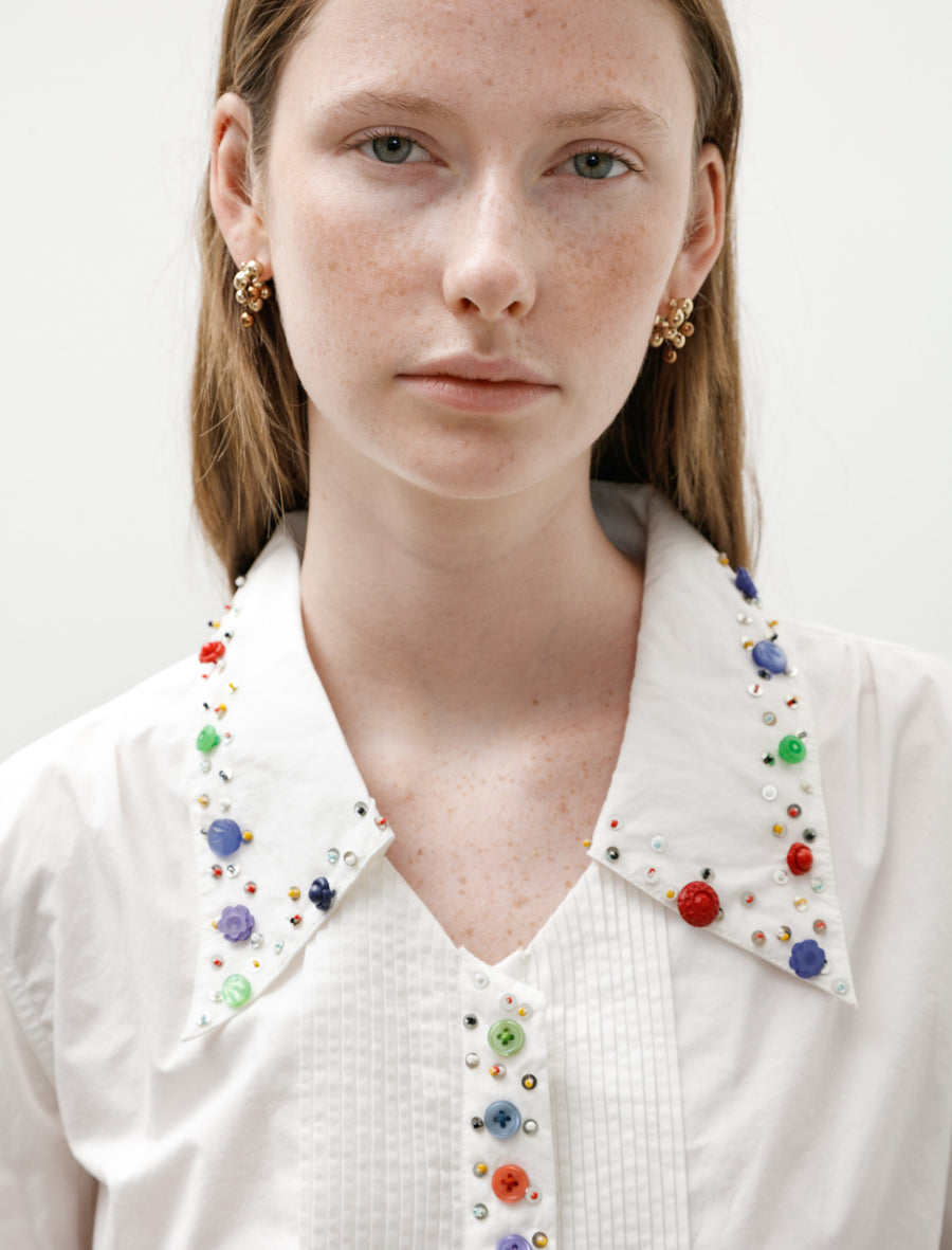 Button Jar Blouse White - Image 4