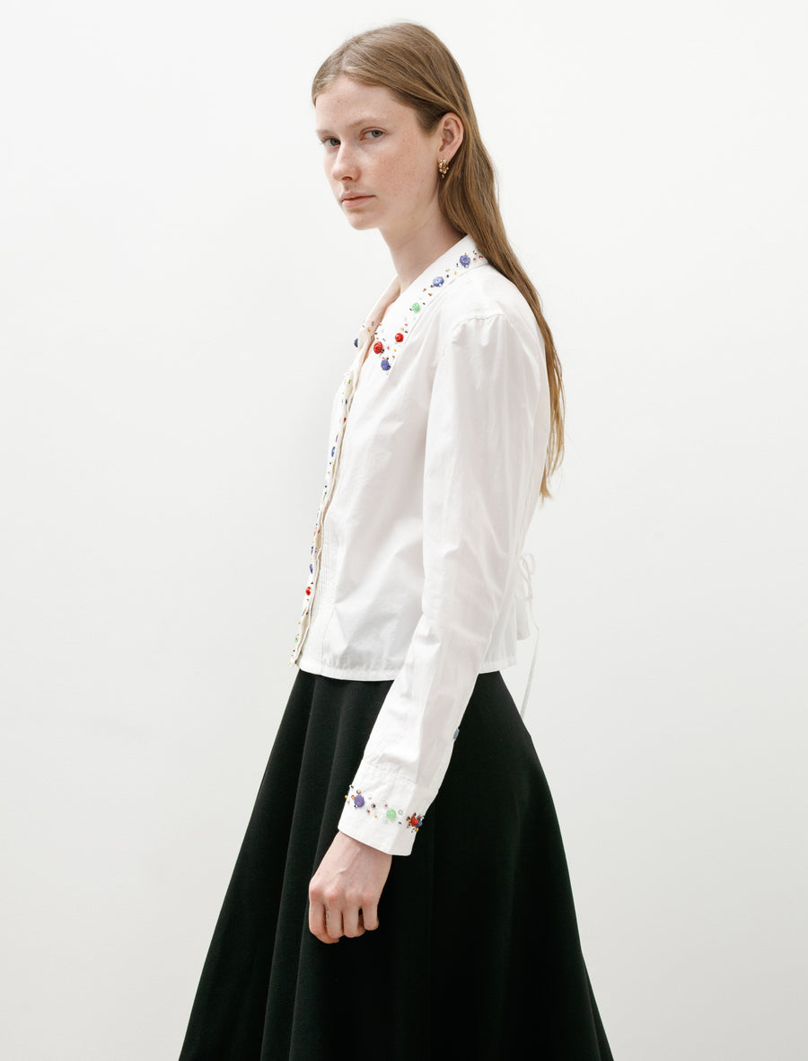 Button Jar Blouse White - Image 3