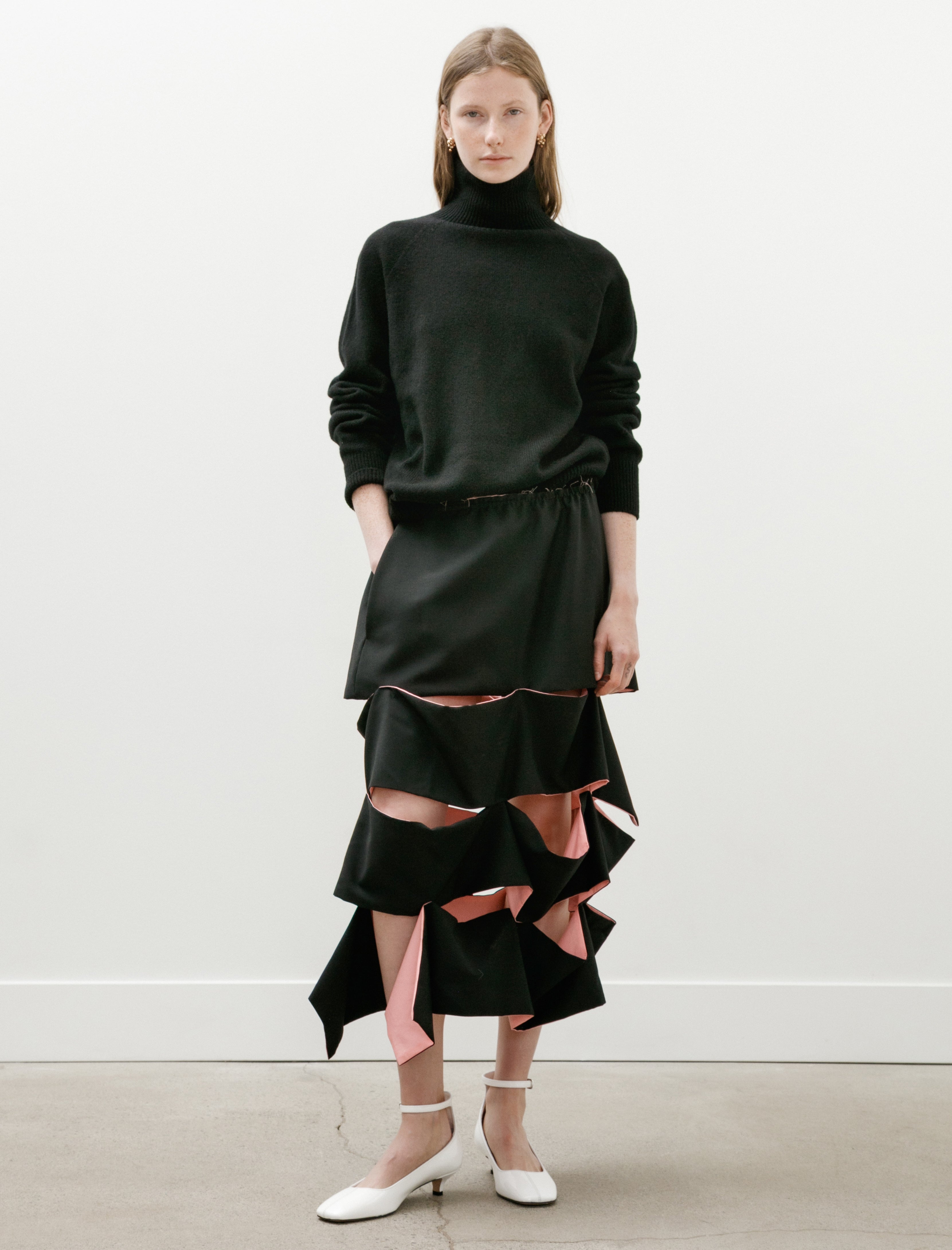 Britt LIberg Isa Skirt Black/Pink
