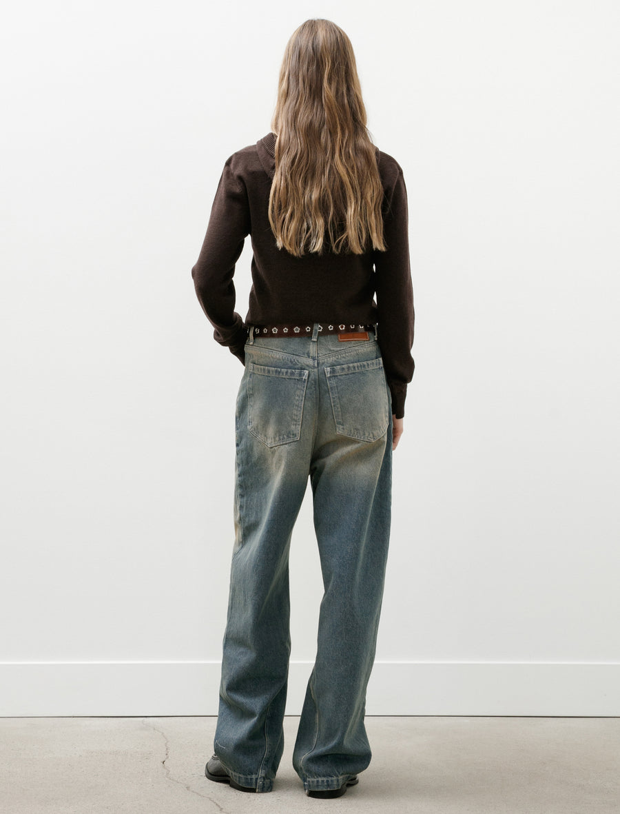Wobbly Jeans Vintage Blue Green - Image 2