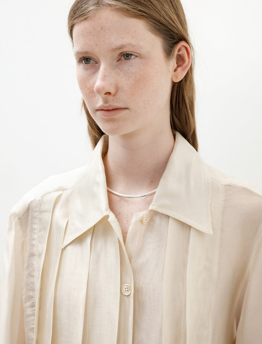 Tuxedo Every Shirt Moonlit Pearl Shimmer Gauze - Image 4