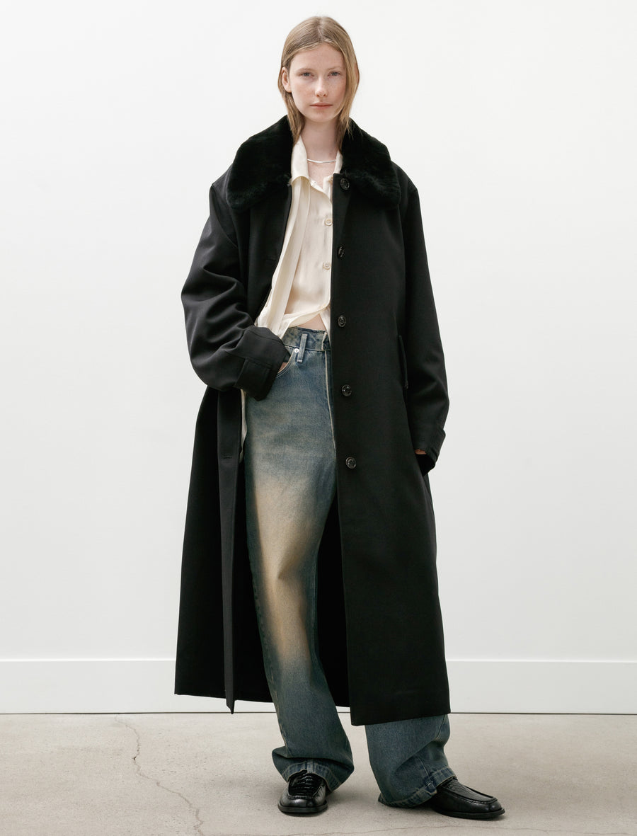 Tundra Coat Coarse Black Gabardine - Image 1