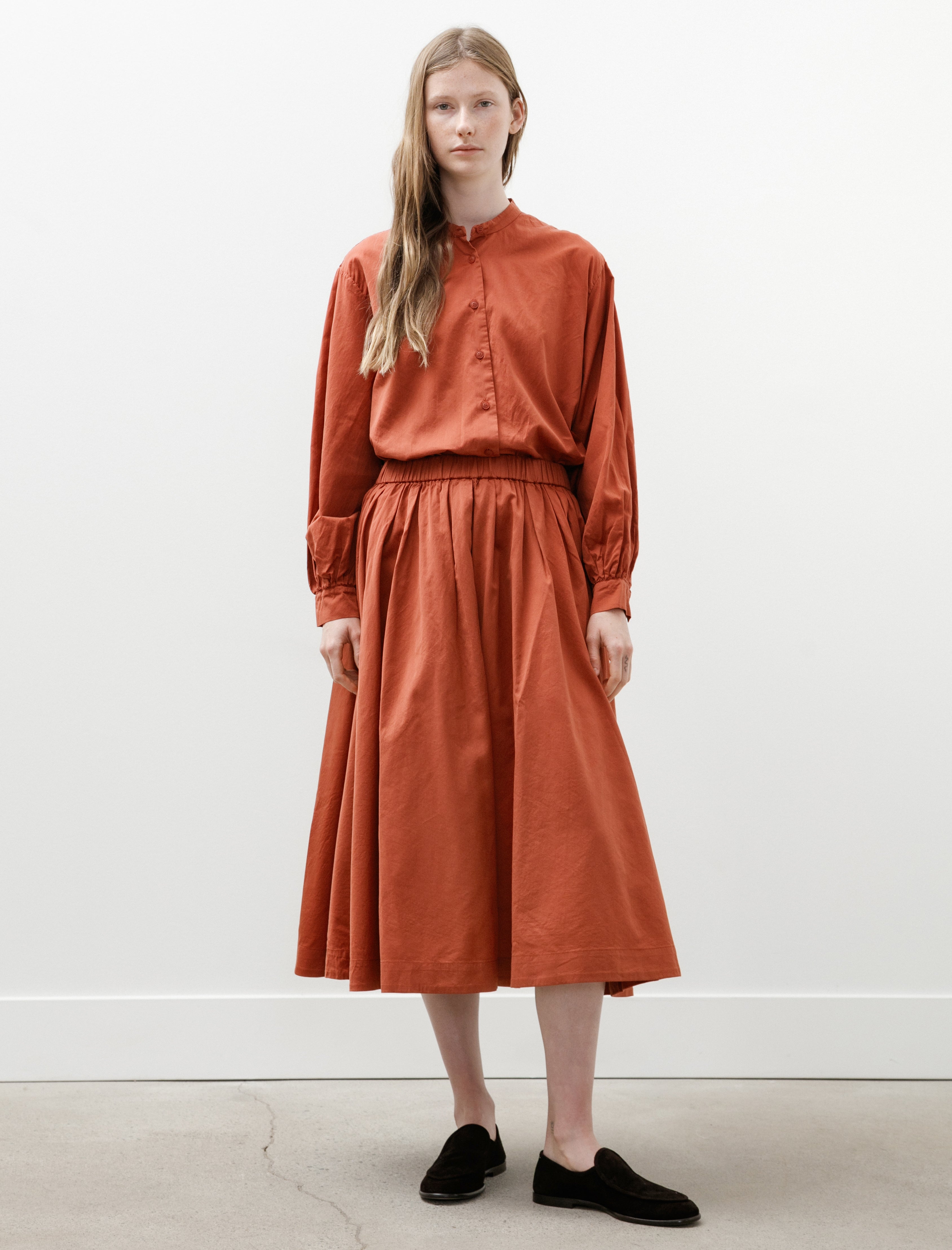 Casey Casey BB Pleat Skirt Brick
