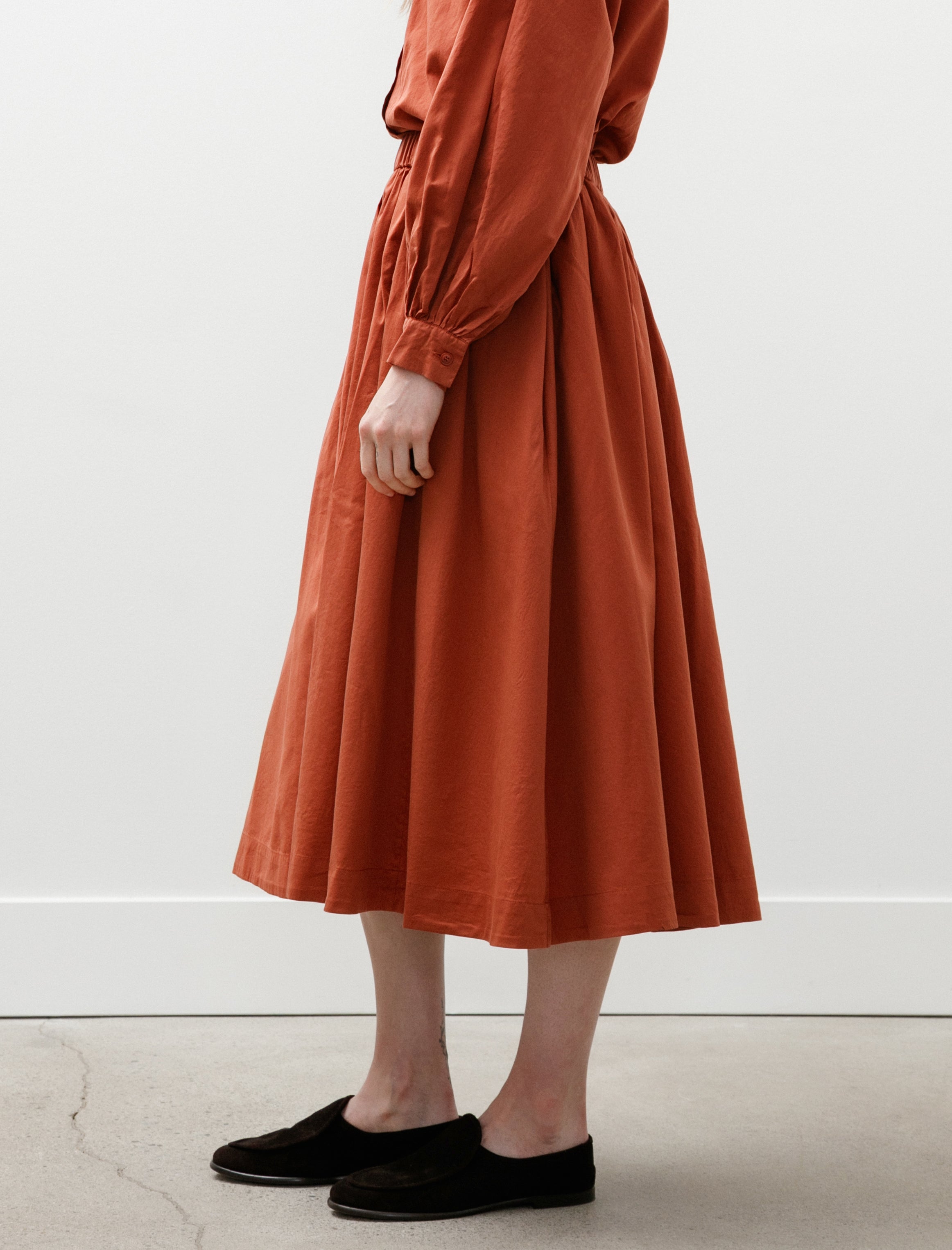 Casey Casey BB Pleat Skirt Brick